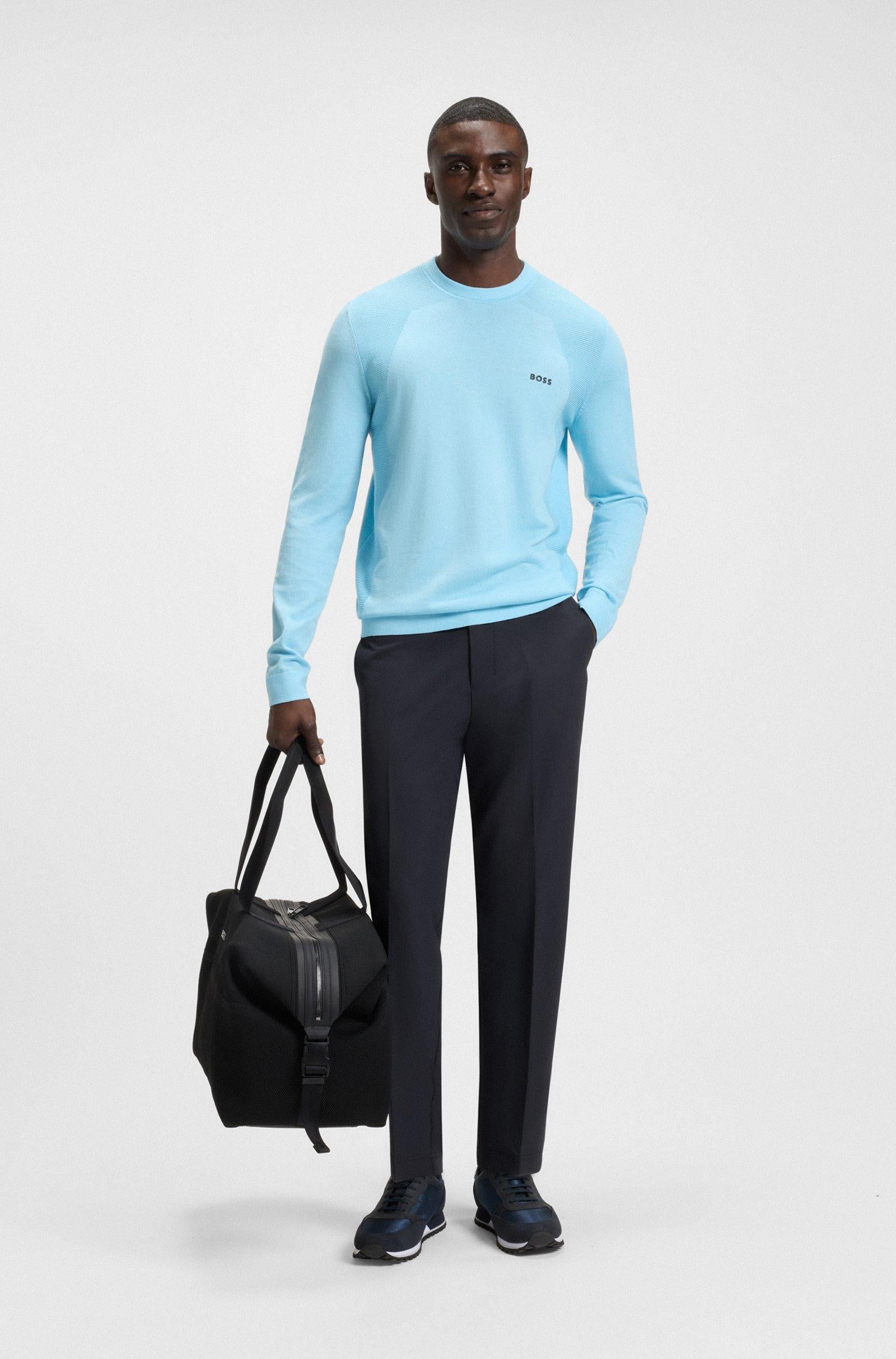 Pantaloni a taglio stretto con finitura idrorepellente 50538179 402 BOSS 