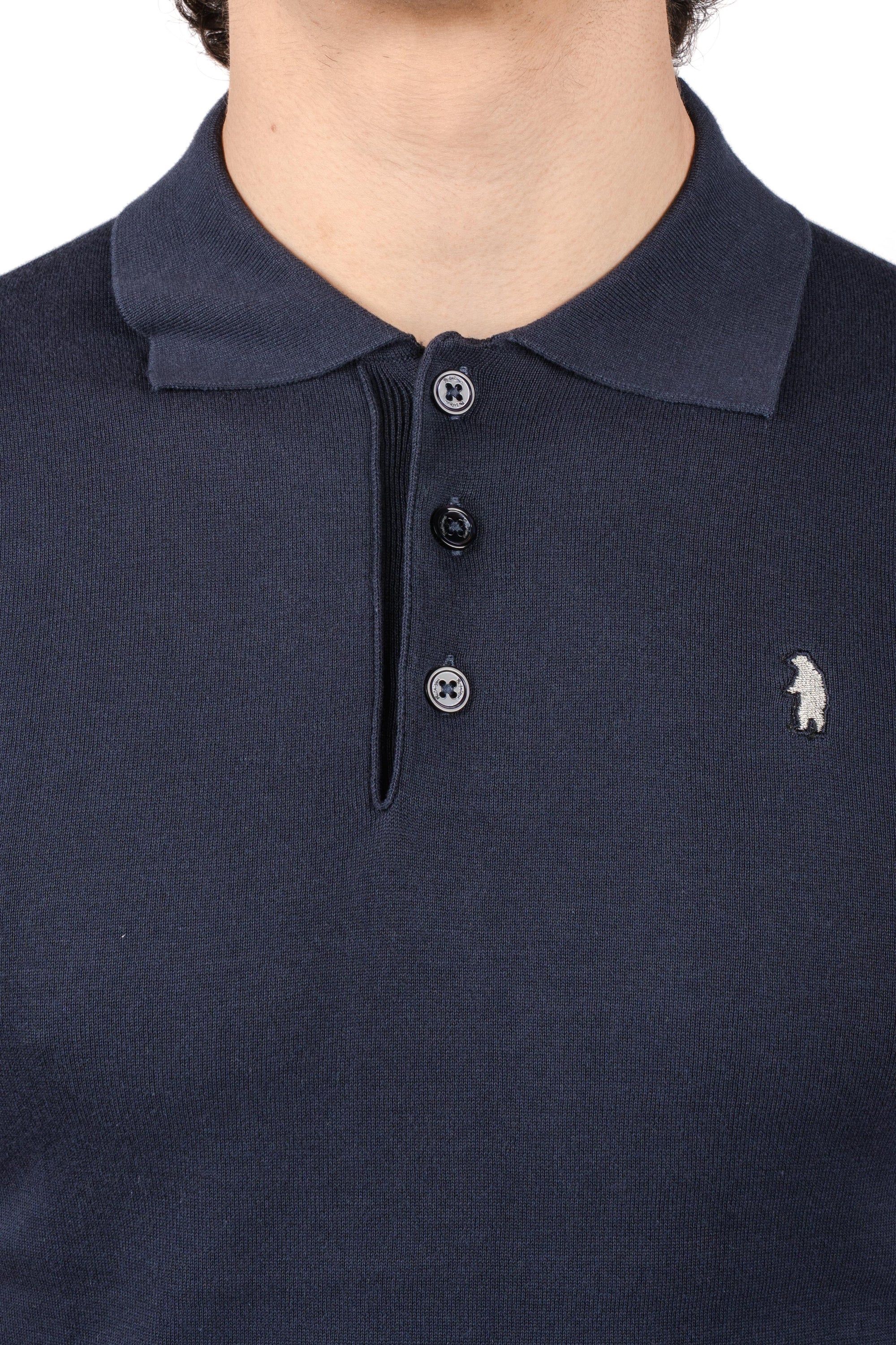 Polo knit R5010M261 INK REFRIGUE 