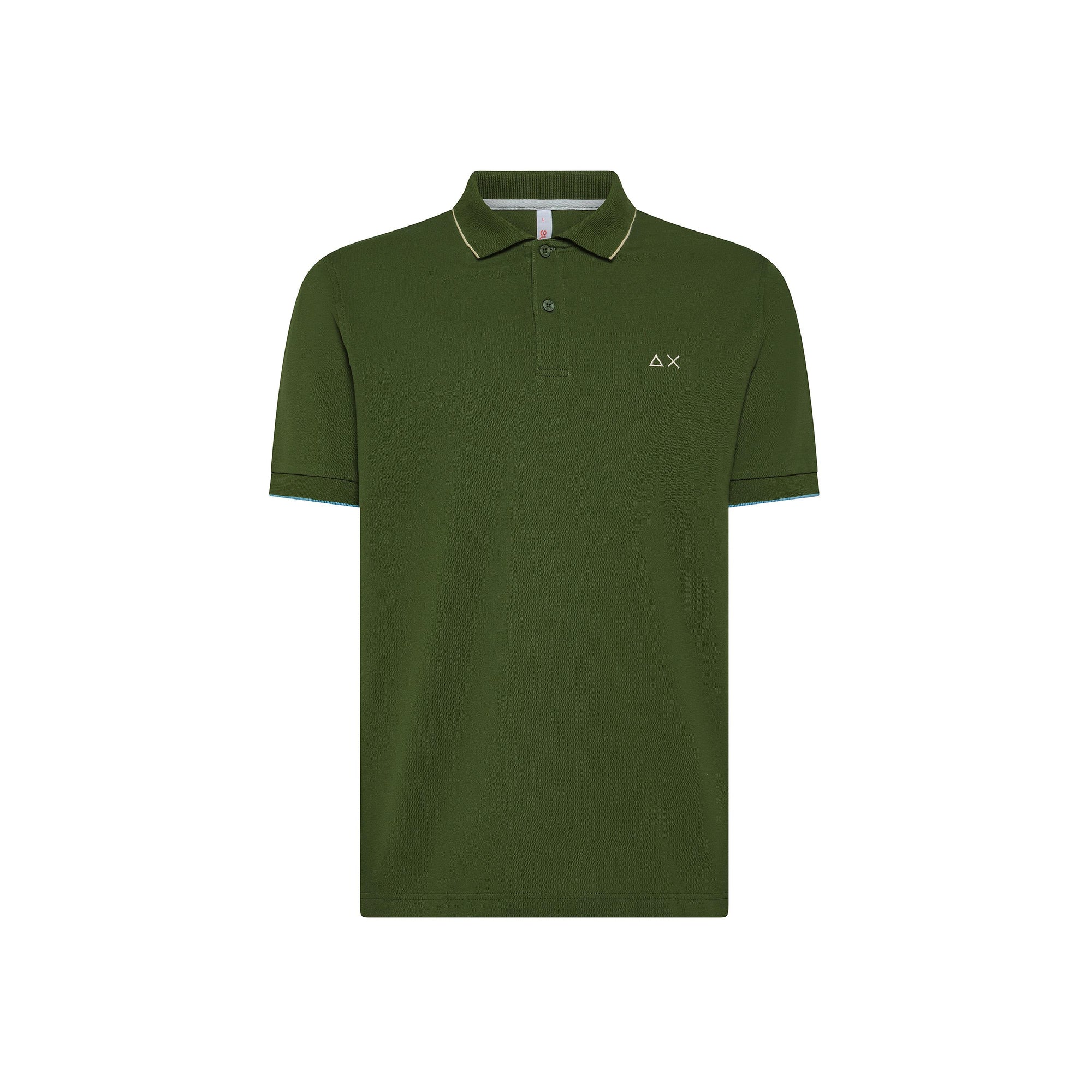 Polo con riga a contrasto A35110 37 SUN68 