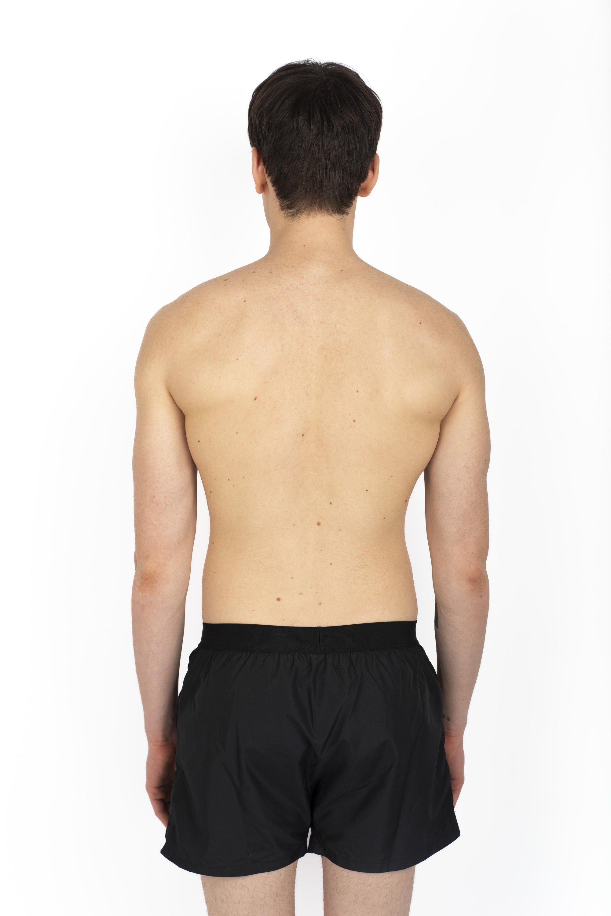 Swim boxer midi nero con waist logo blu D7B646040 016 DSQUARED BEACHWEAR 
