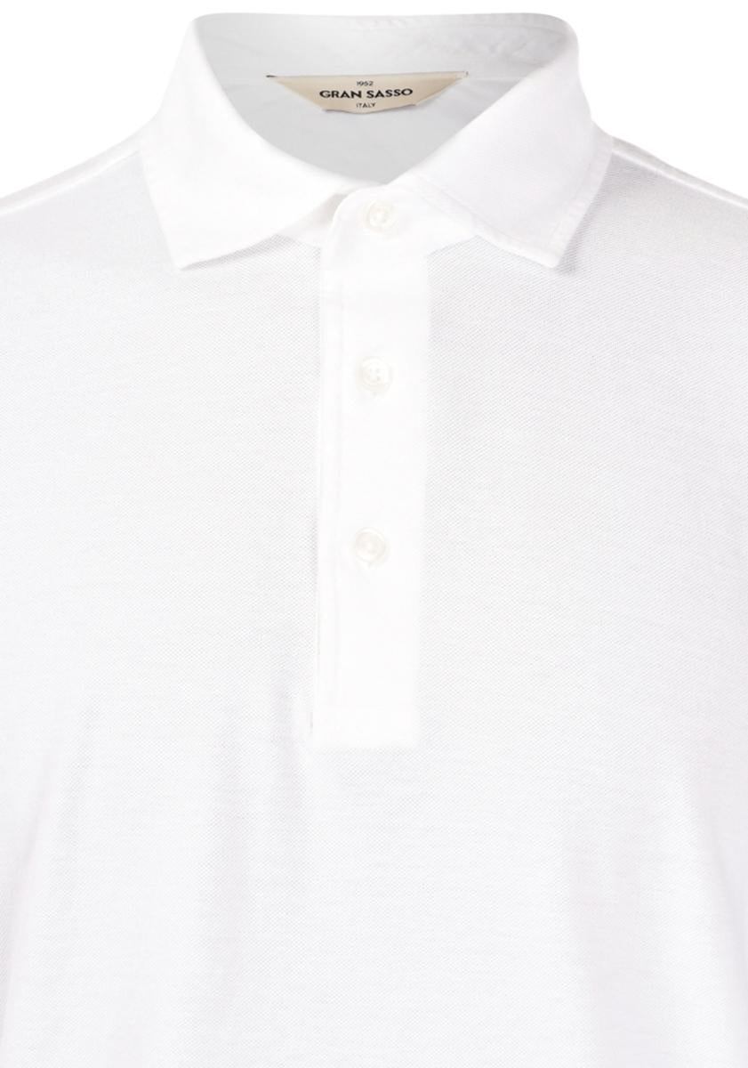 Polo manica lunga bianco 60111/79017 001 GRAN SASSO 