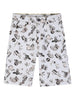 Shorts a righe con stampa grafica