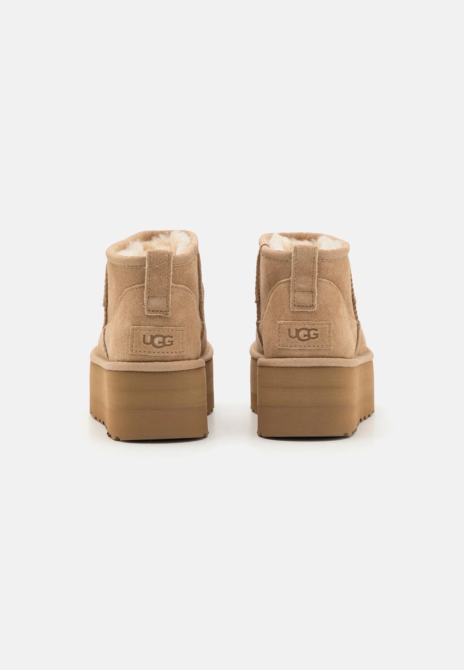 Stivali Classic Ultra Mini con plateau Donna Sand 1135092 SAN UGG 