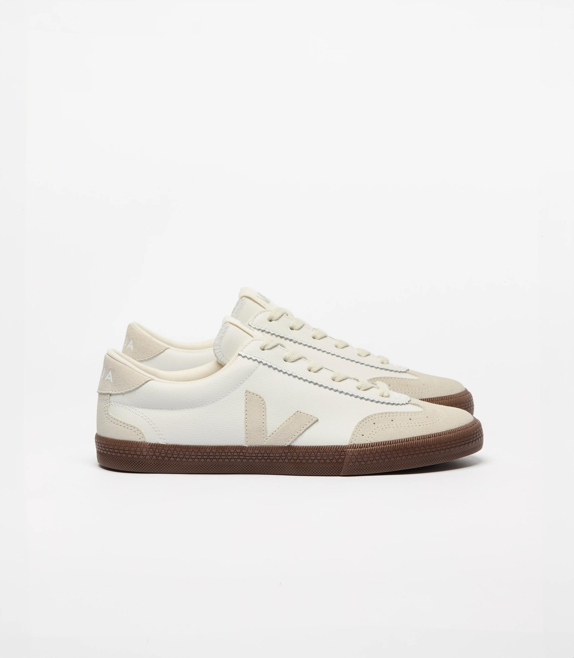 Volley Leather White Natural Bark VO2021 383 VEJA 