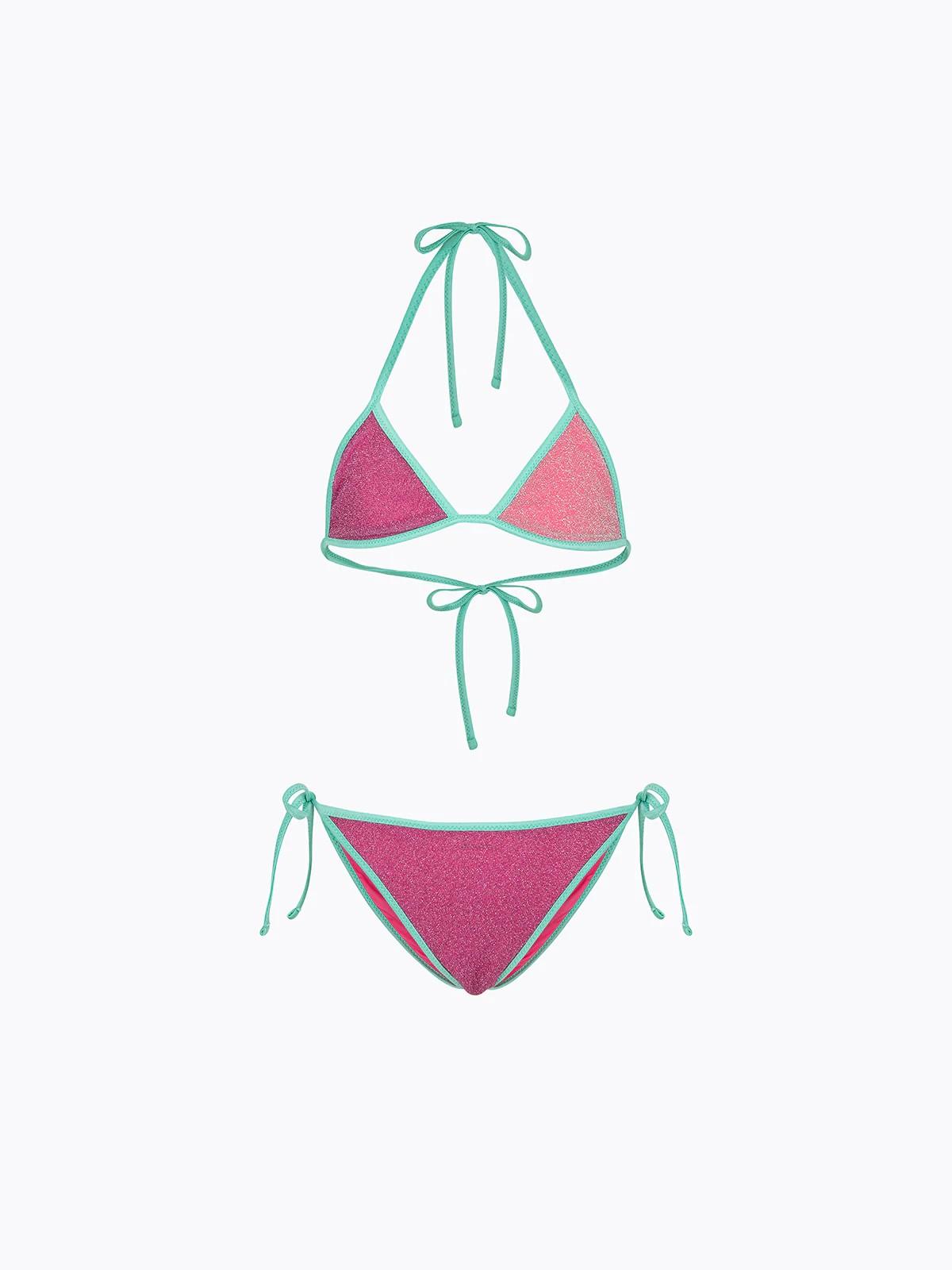 Bikini Bambina F**K Triangolo con Slip Regolabile Viola FJ26SG0620 PR F**K 