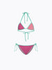 Bikini Bambina F**K Triangolo con Slip Regolabile Viola