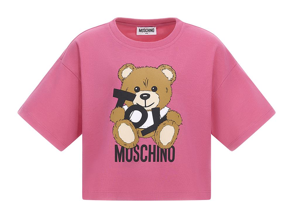 T-shirt con stampa Teddy Bear HDM06OLBA00 50533A MOSCHINO KID 