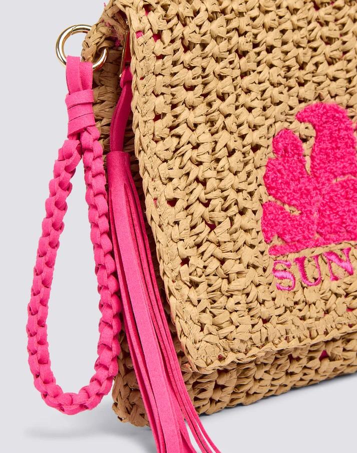 Gabi - pochette in paper straw AW022ABPA100 A7201 SUNDEK 