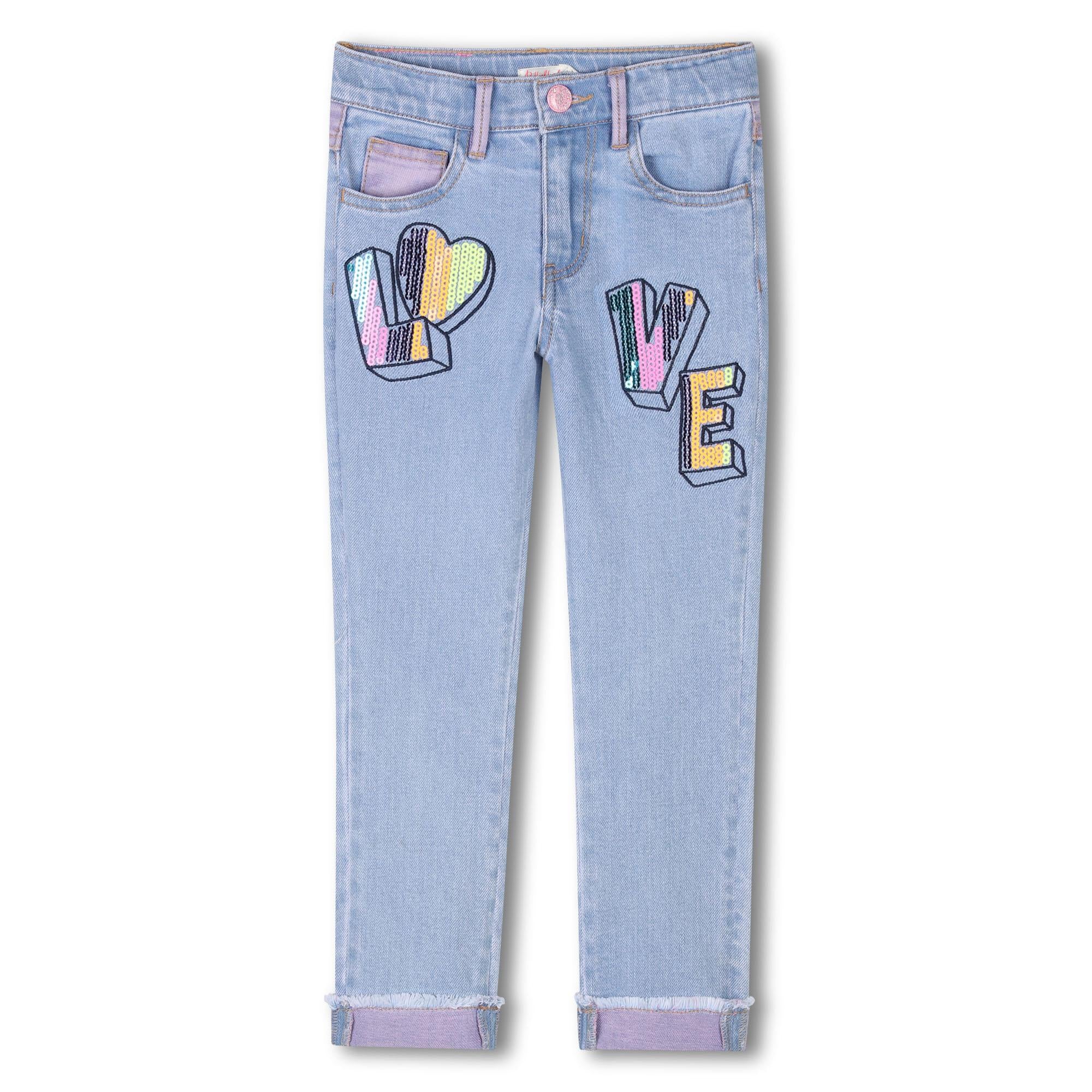Jeans stampa love U20850 Z13 BILLIEBLUSH 