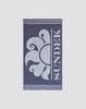 Jacquard fouta beach towel with logo