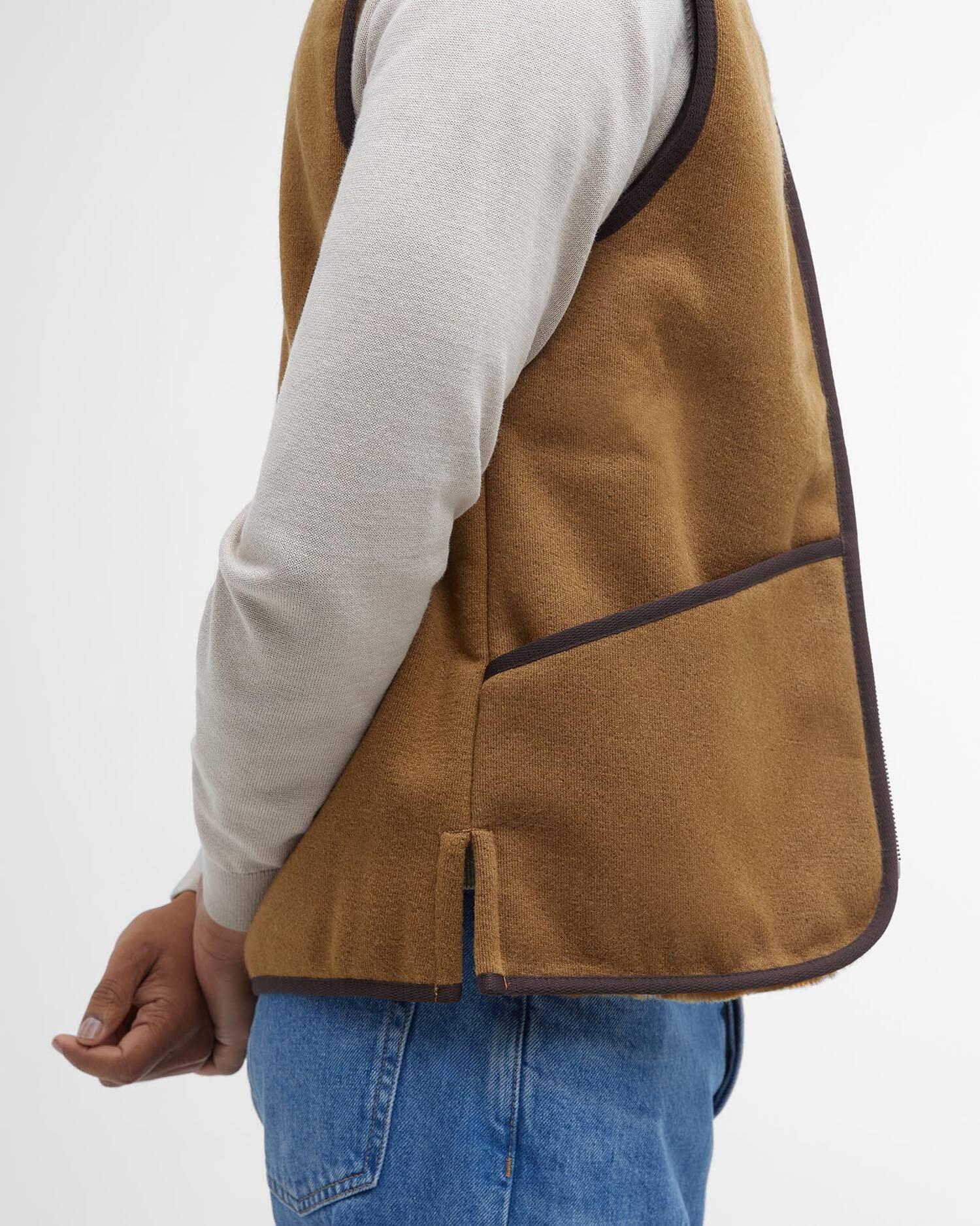 Gilet/fodera in pile caldo con cerniera MLI0004 BR31 BARBOUR 