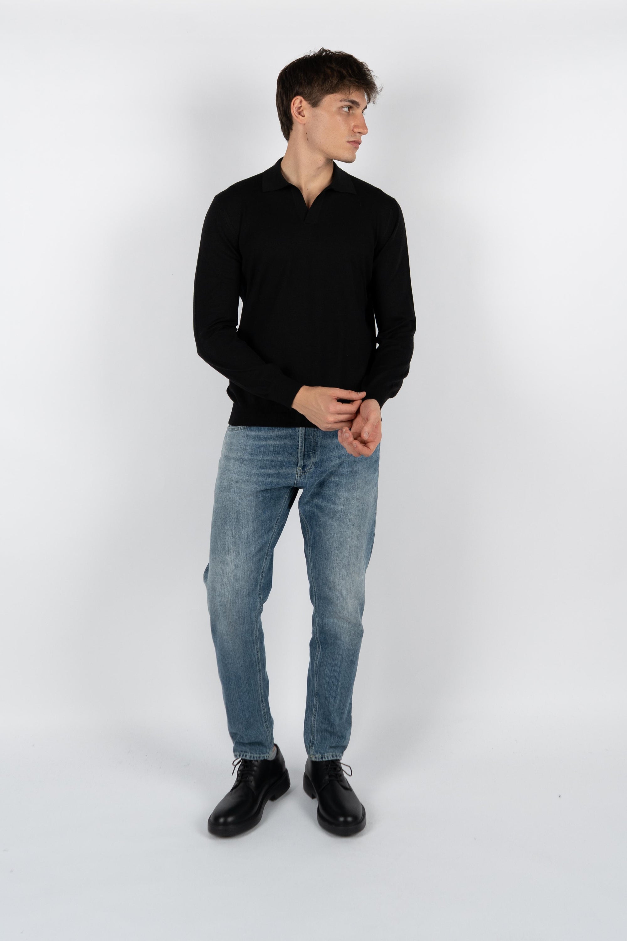 Polo skipper in maglia Athleisure 57189/14813 099 GRAN SASSO 