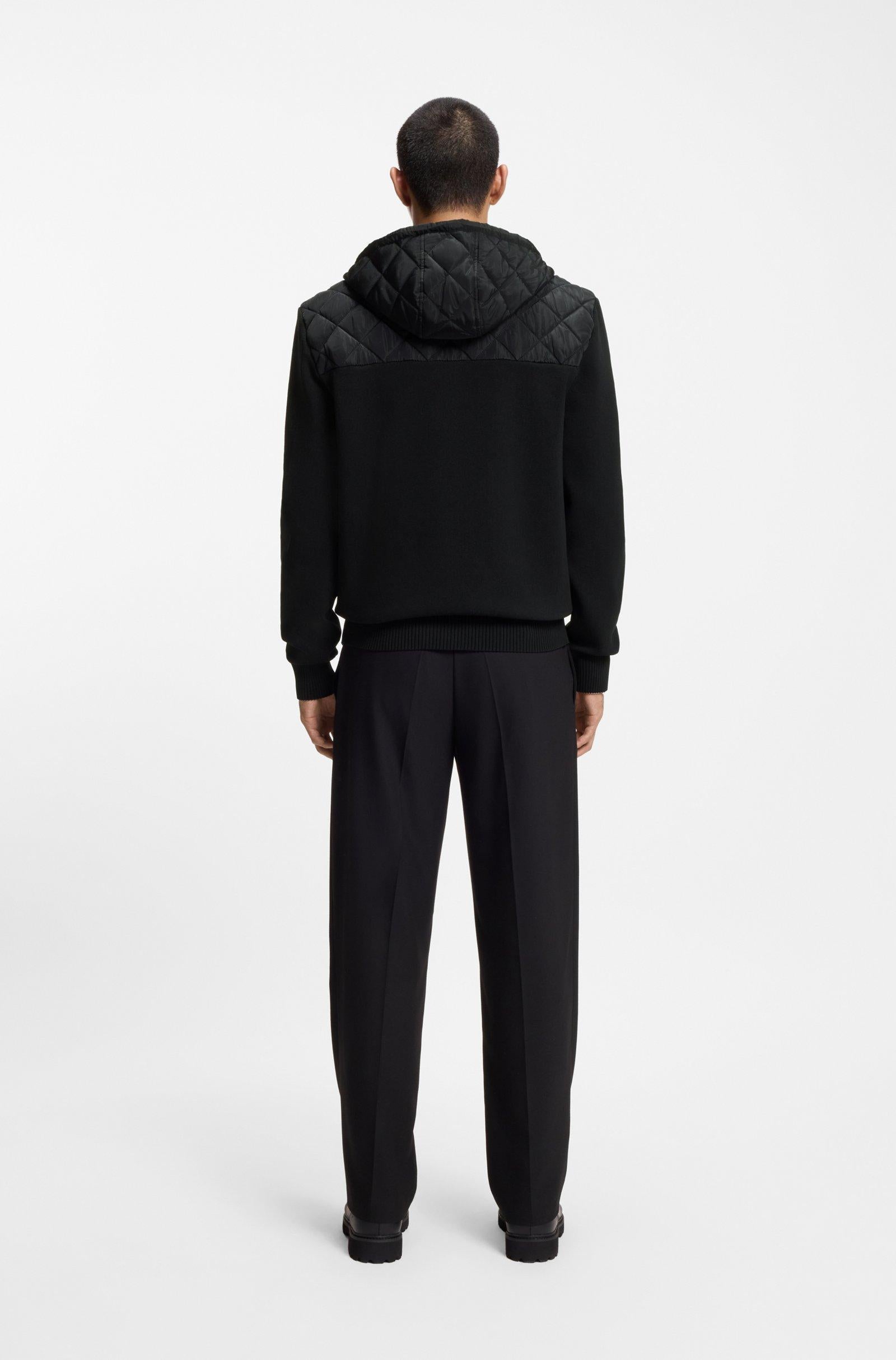 Giubbotto regular fit in materiali misti 50547003 001 HUGO 