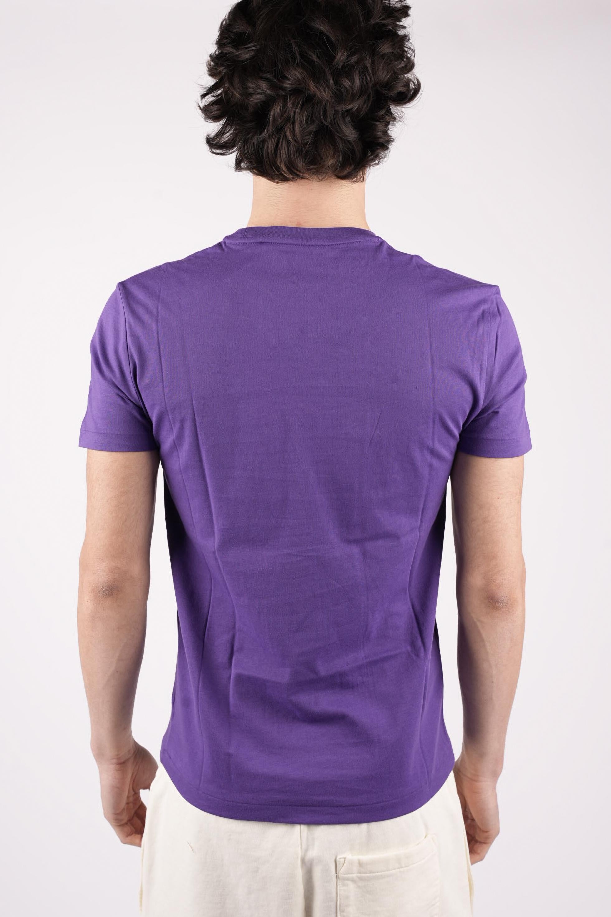 T-shirt con logo a contrasto 710671438 509 POLO RALPH LAUREN 