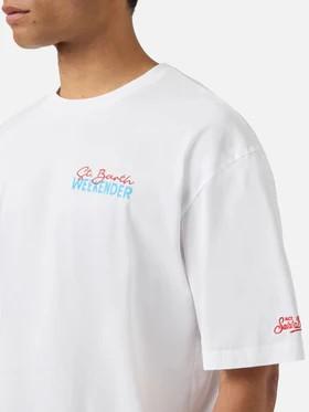 T-shirt Delmar con stampa St. Barth Weekender e maxi grafica sul retro DLR0001 04314L MC2 SAINT BARTH 