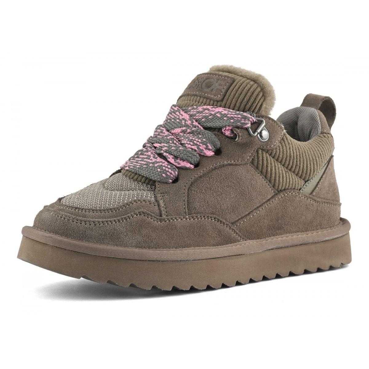 Sneaker in pelle scamosciata con lacci maxi HCYW261 TAU COLORS OF CALIFORNIA 