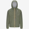 Giacca Slim Fit Uomo Verde Resistente alle Intemperie