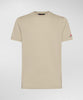 Zole 02 T-Shirt in Piquet stretch di cotone e seta amaretto