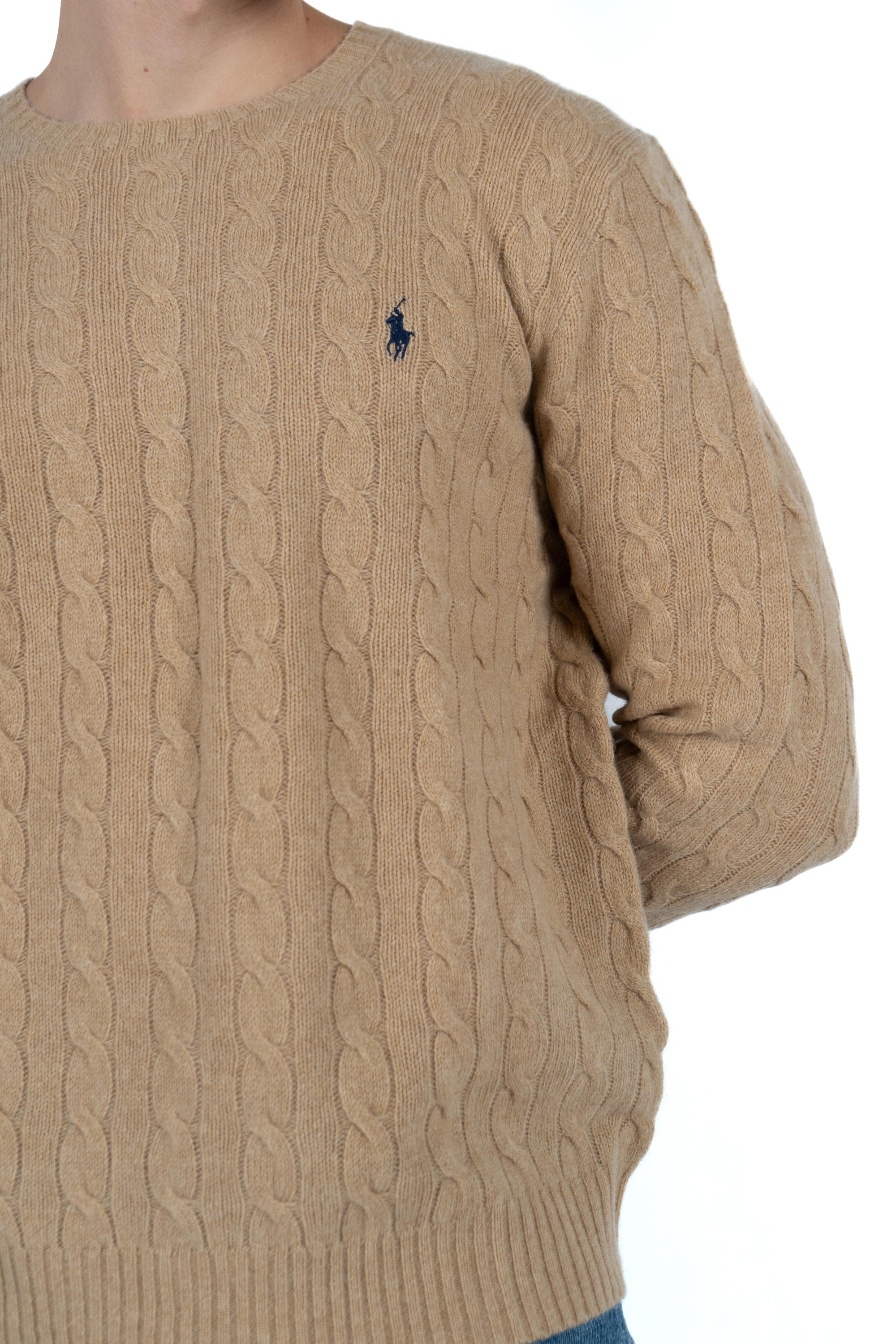 Maglia in lana e cashmere a trecce 710876762 009 POLO RALPH LAUREN 