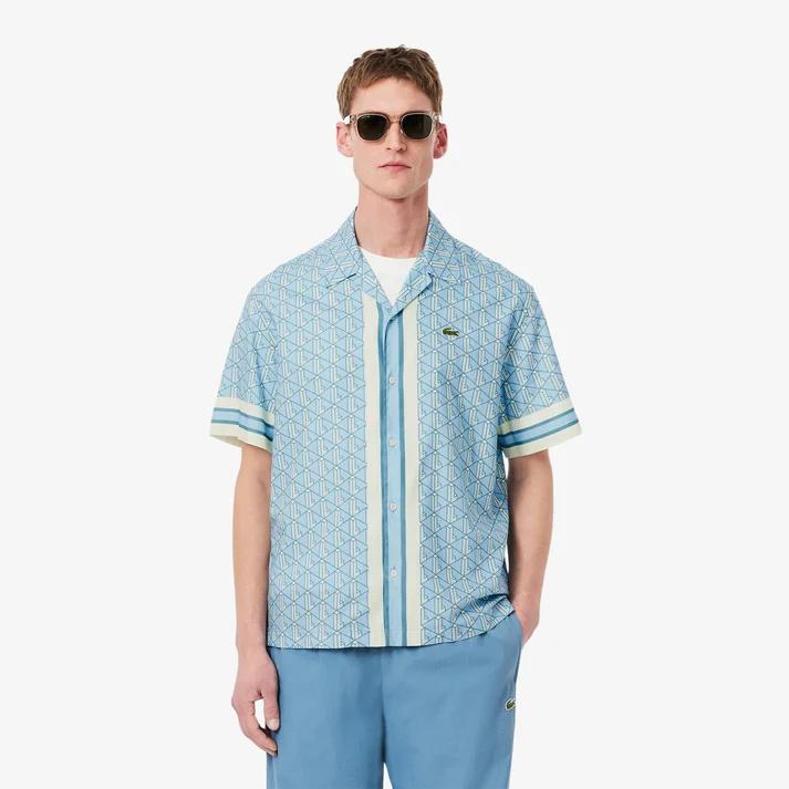 Camicia con monogramma CH9094 GIL LACOSTE 