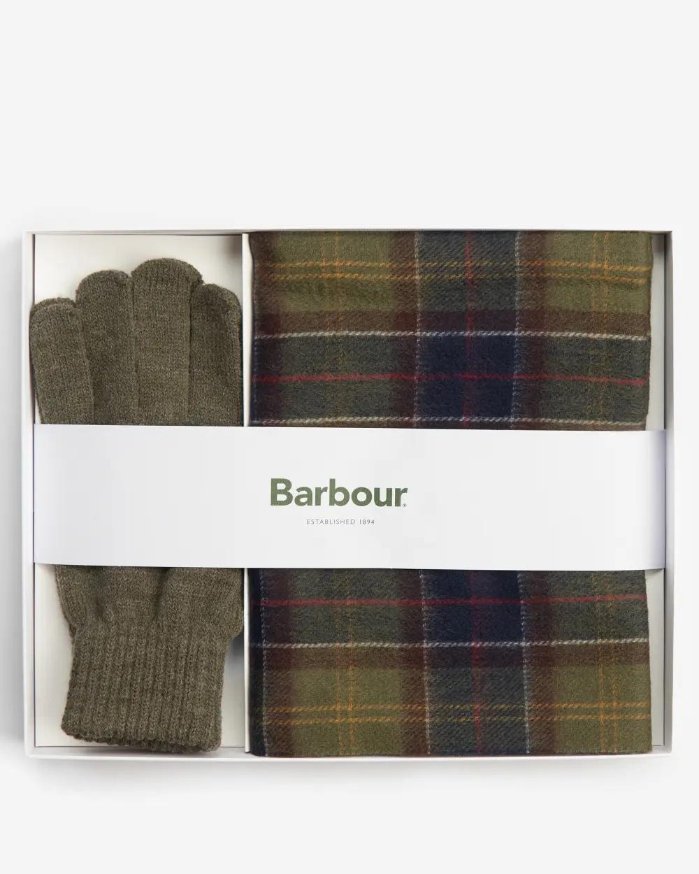 Set regalo sciarpa e guanti Tartan MGS0018 TN11 BARBOUR 