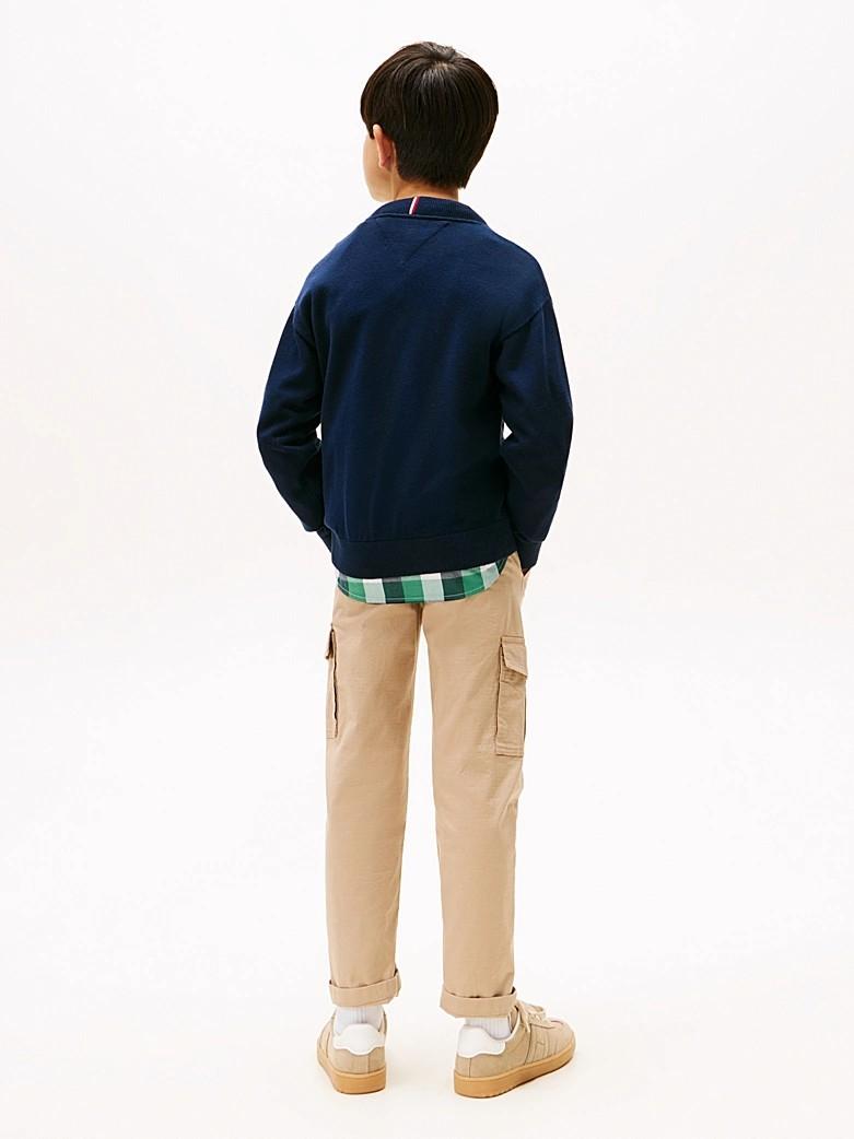 Pullover Varsity con logo firma KB0KB09974T C1G TOMMY HILFIGER 