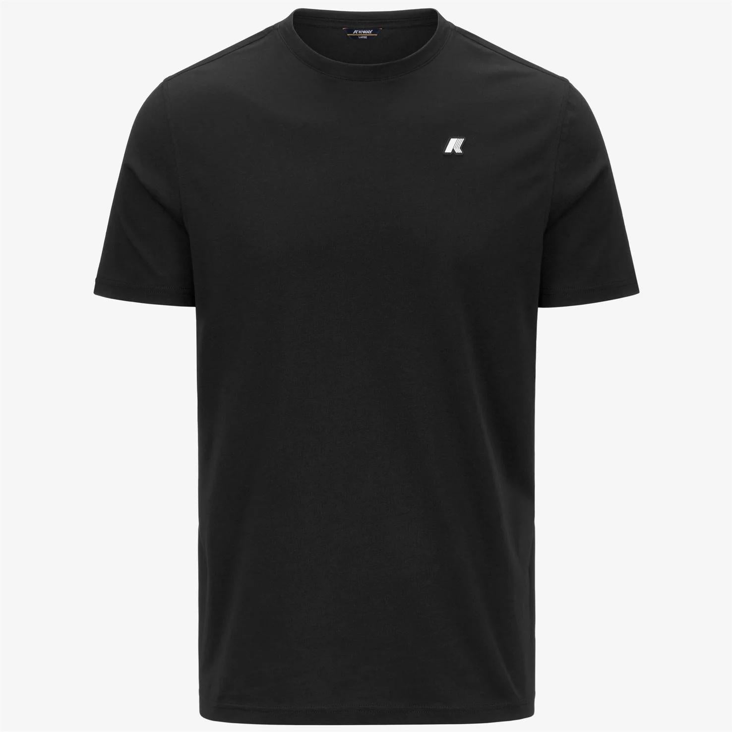 T-Shirt in Cotone Slim Fit Uomo nero K7125UW USY K-WAY 