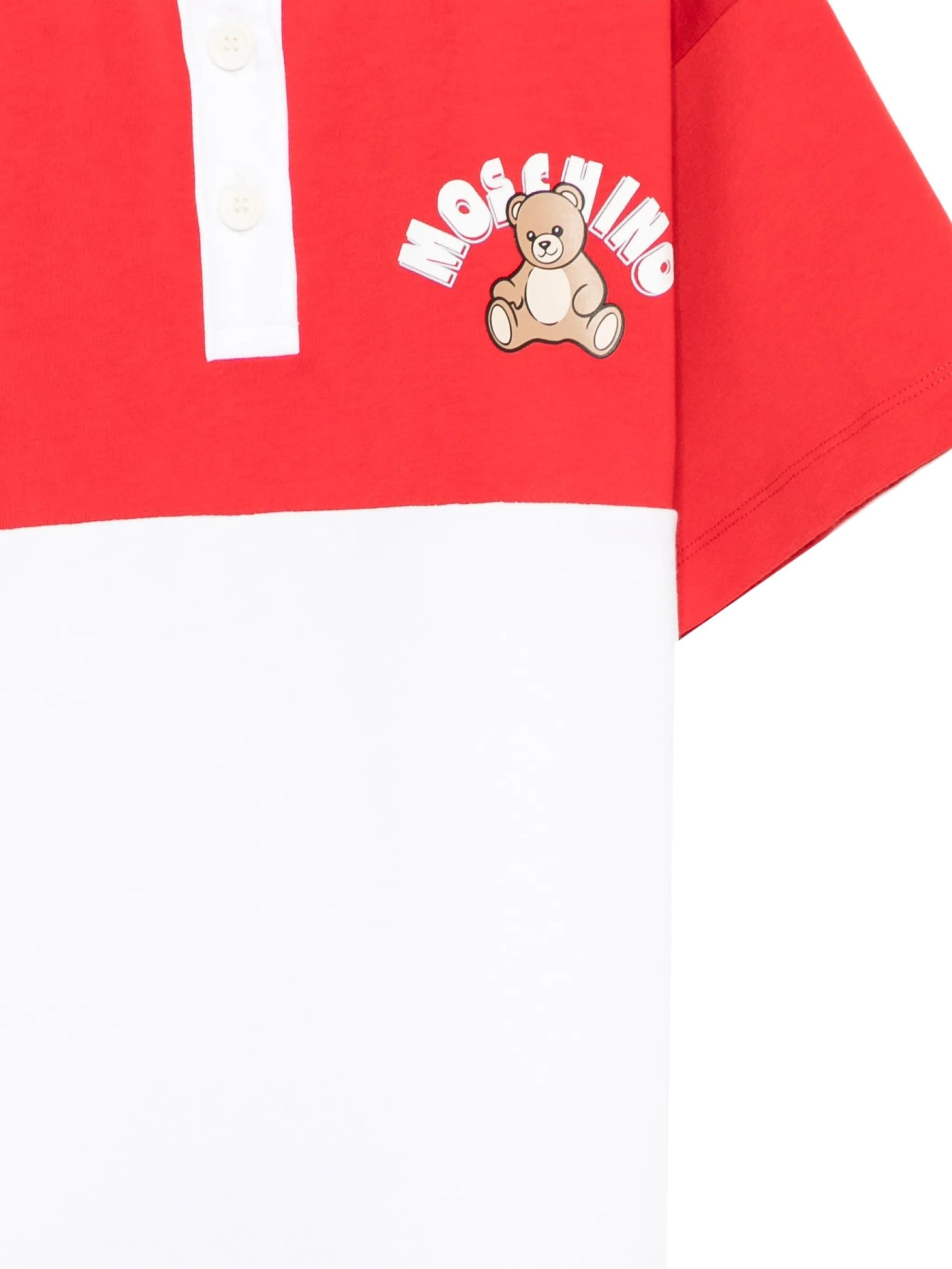 Abito con stampa Teddy HDV0HMLAA50 85268 MOSCHINO KID 