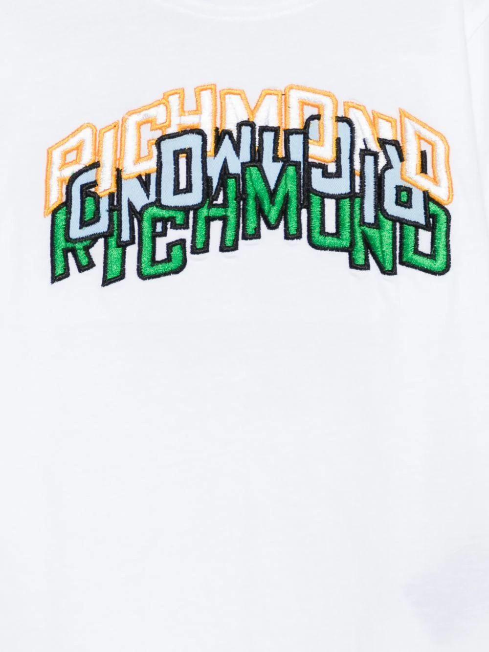 T-shirt con dettaglio logo RBP26045TS WHITE RICHMOND 