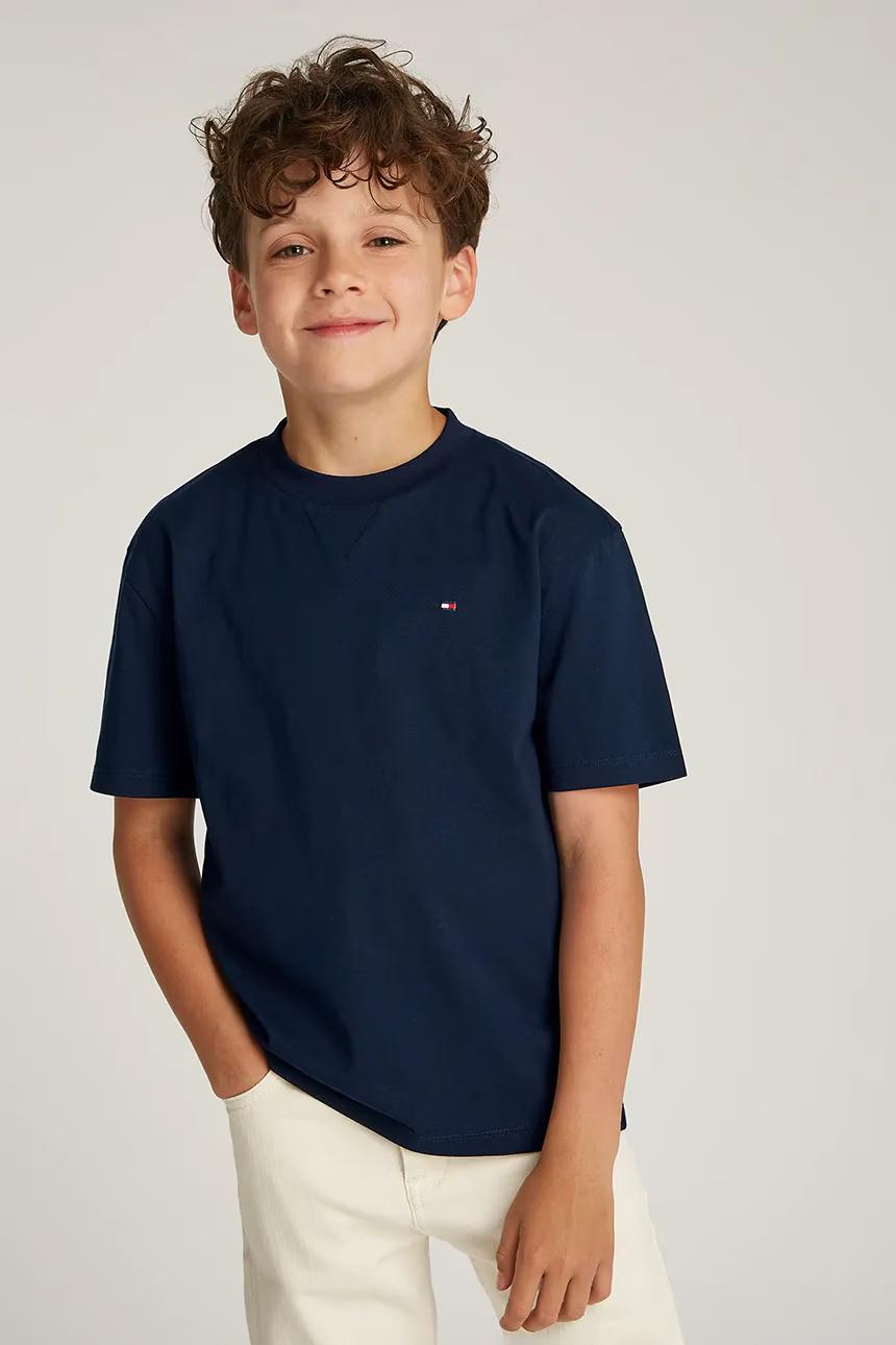 T-shirt con bandierina ricamata  KB0KB09601J C1G TOMMY HILFIGER 