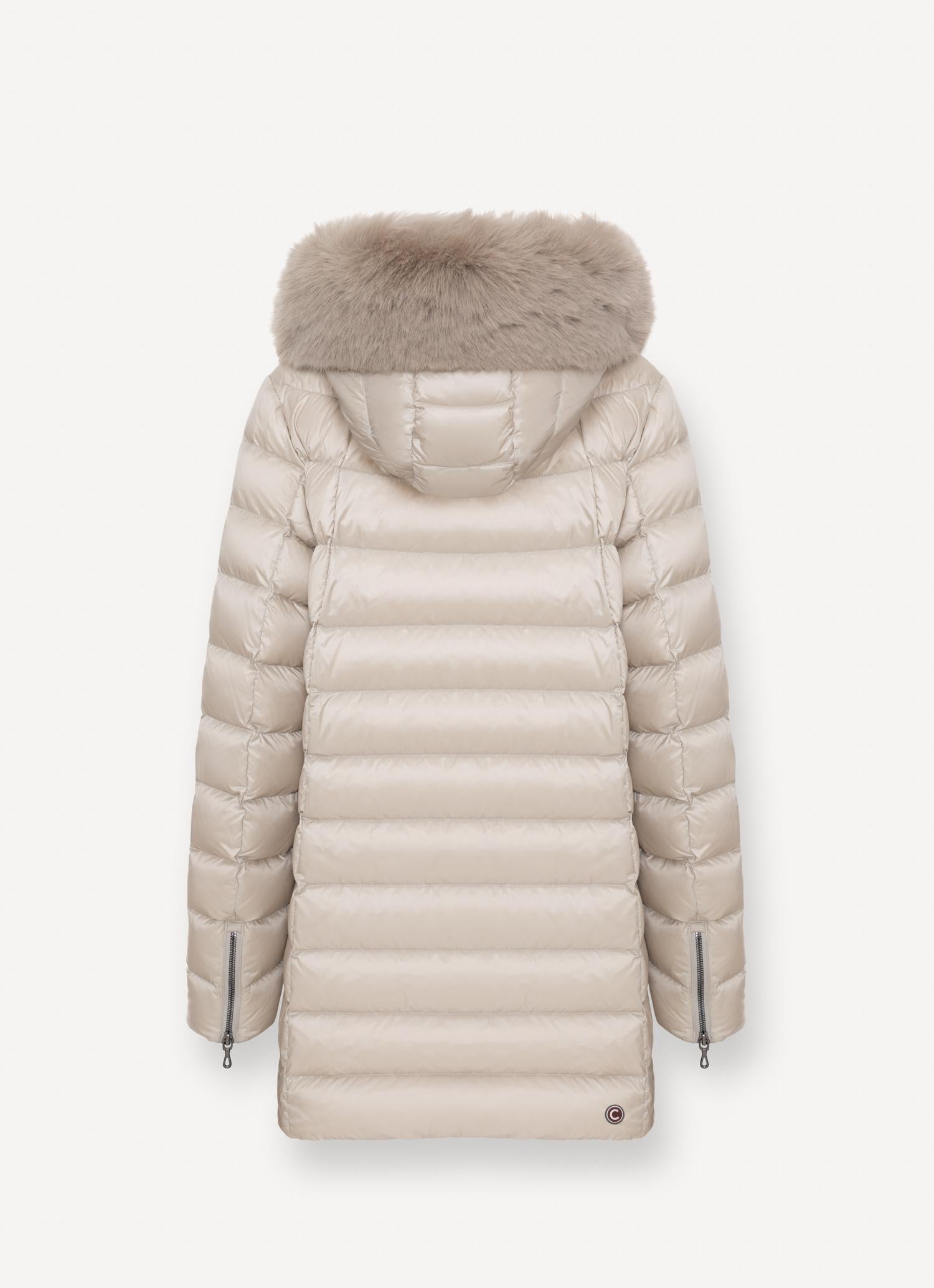 Piumino a trapezio con pelliccia 2233E2YO 16 COLMAR 