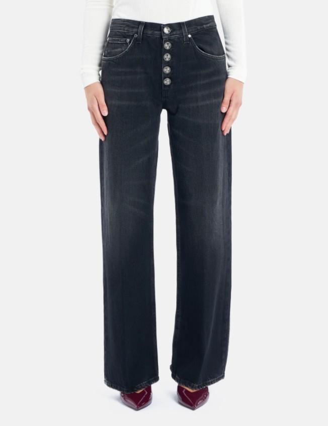 Jeans Jacklyn wide leg in denim DP427BDFE305LM9 999 DONDUP 