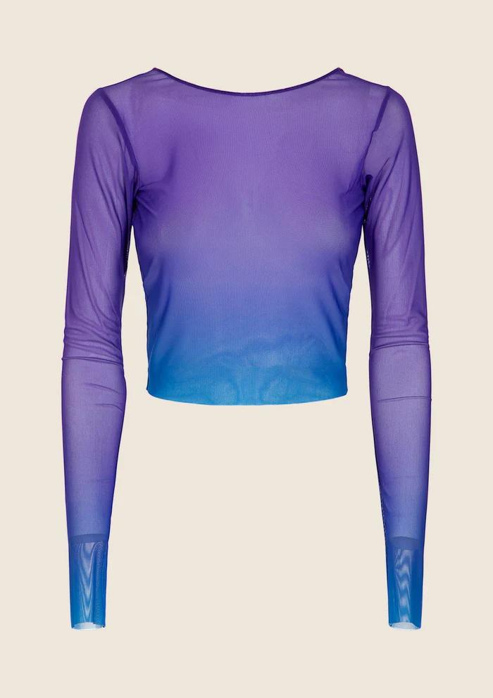 Crop Top Manica Lunga Degradè 1156X 46 F**K 