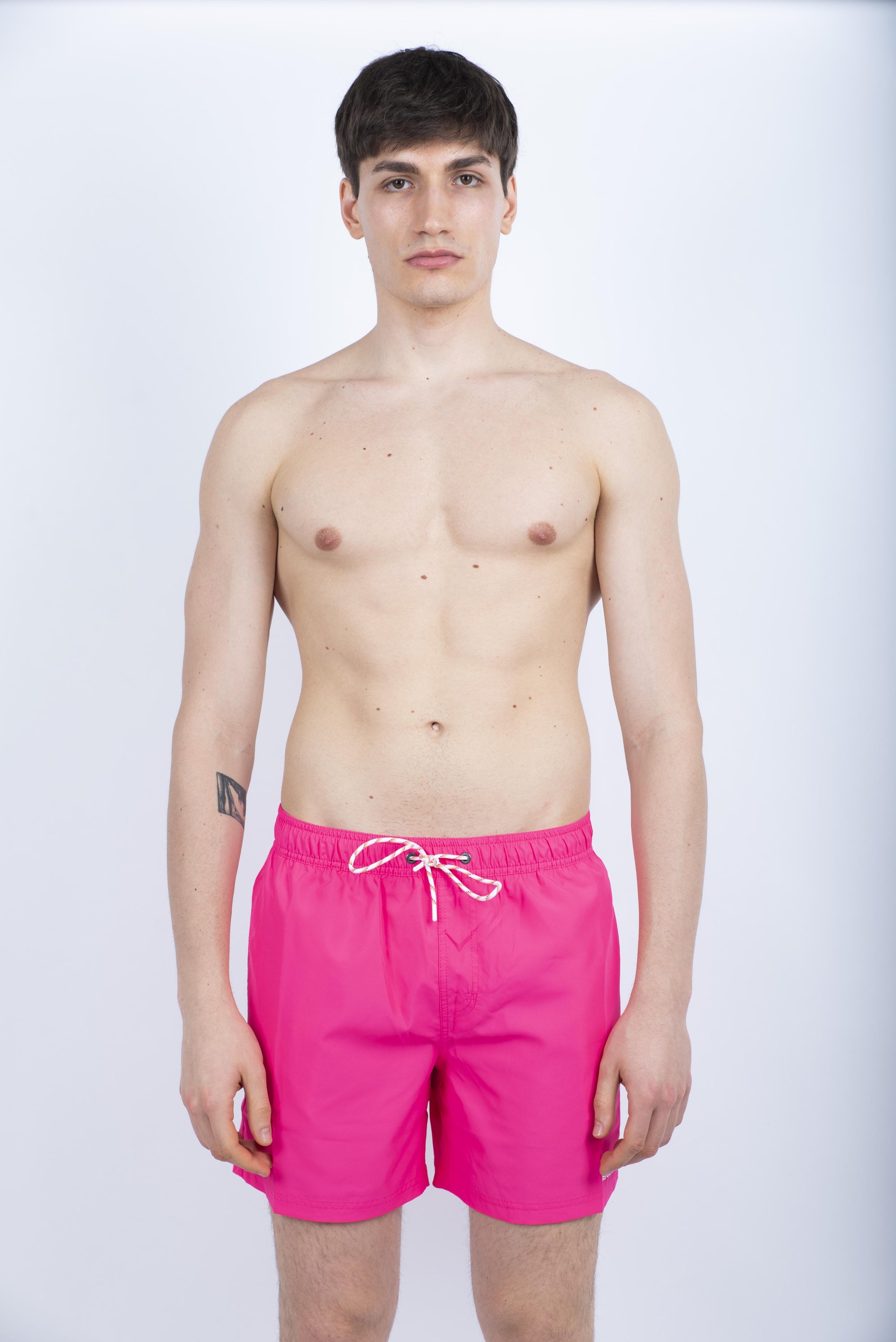 Costume da bagno corto vita elasticata in poliestere riciclato Repreve® rosa M734BDRT300 A5500 SUNDEK 