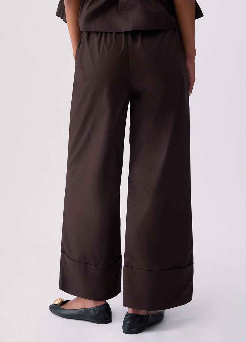 Pantaloni flare in popeline WA6498T4853 91109 LIU JO WHITE1 