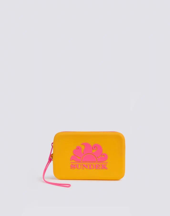 Mini pochette in gomma con logo AW748ABSL100 A7101 SUNDEK 
