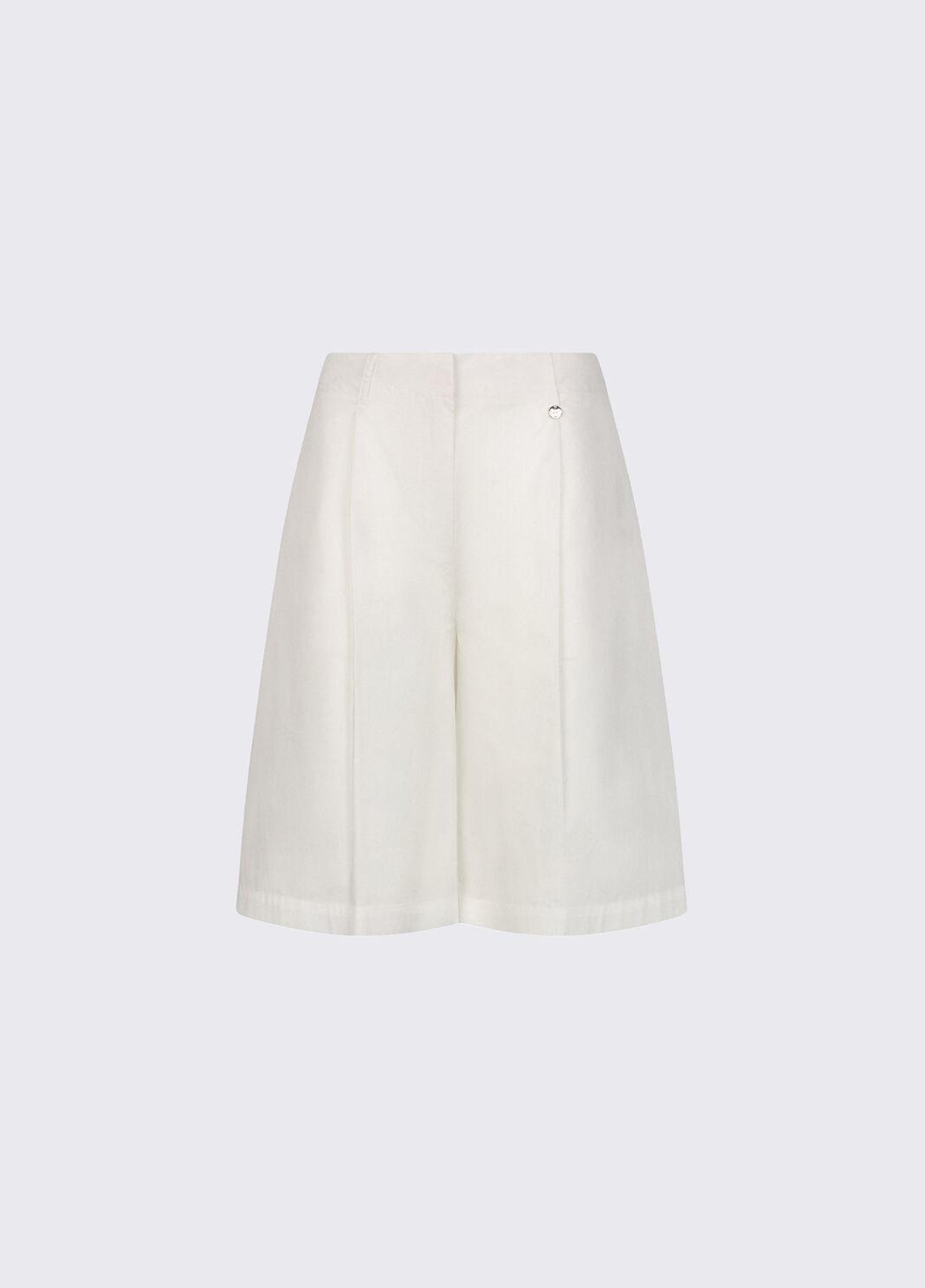 Bermuda in popeline WA6370T4853 10701 LIU JO WHITE1 