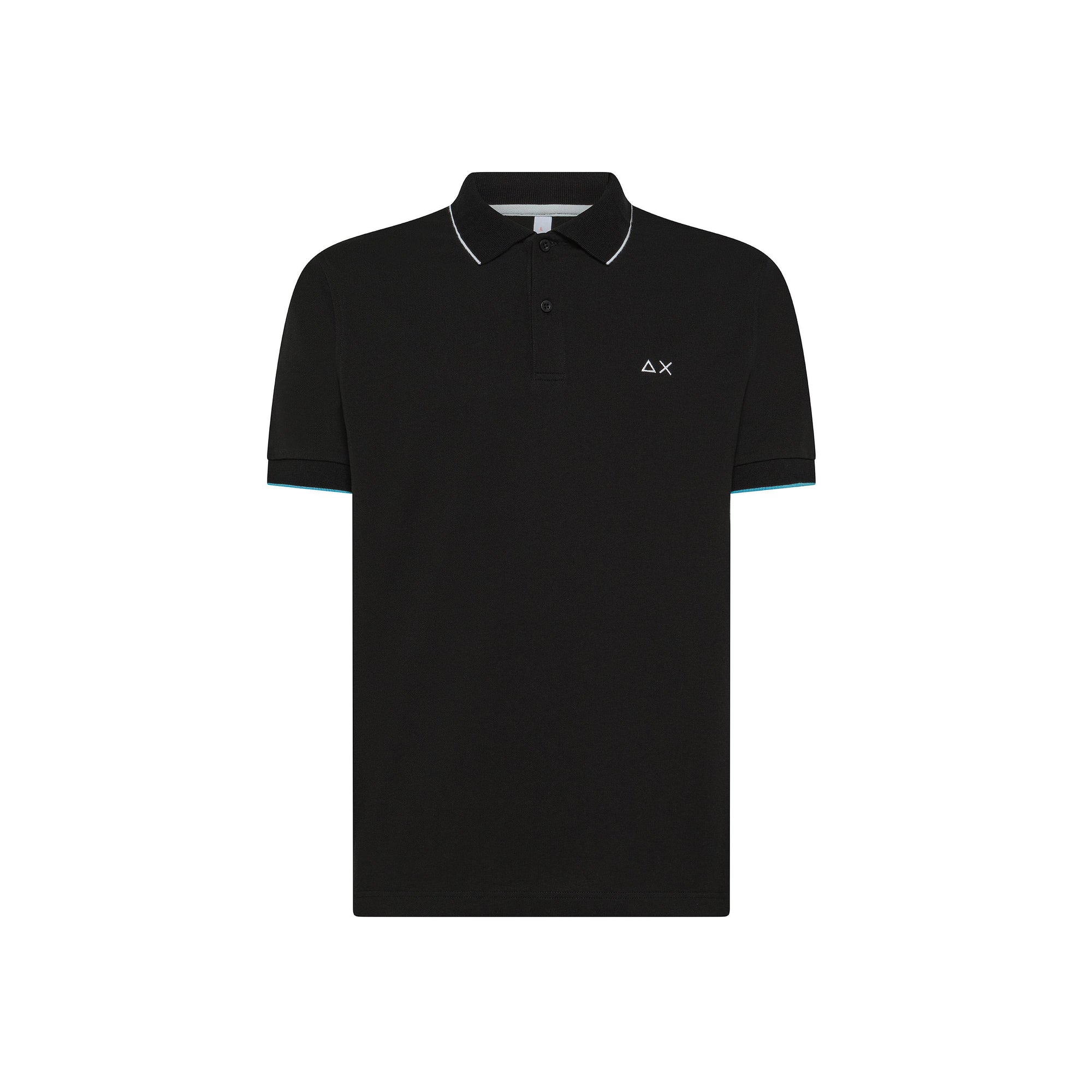 Polo con riga a contrasto A35110 11 SUN68 