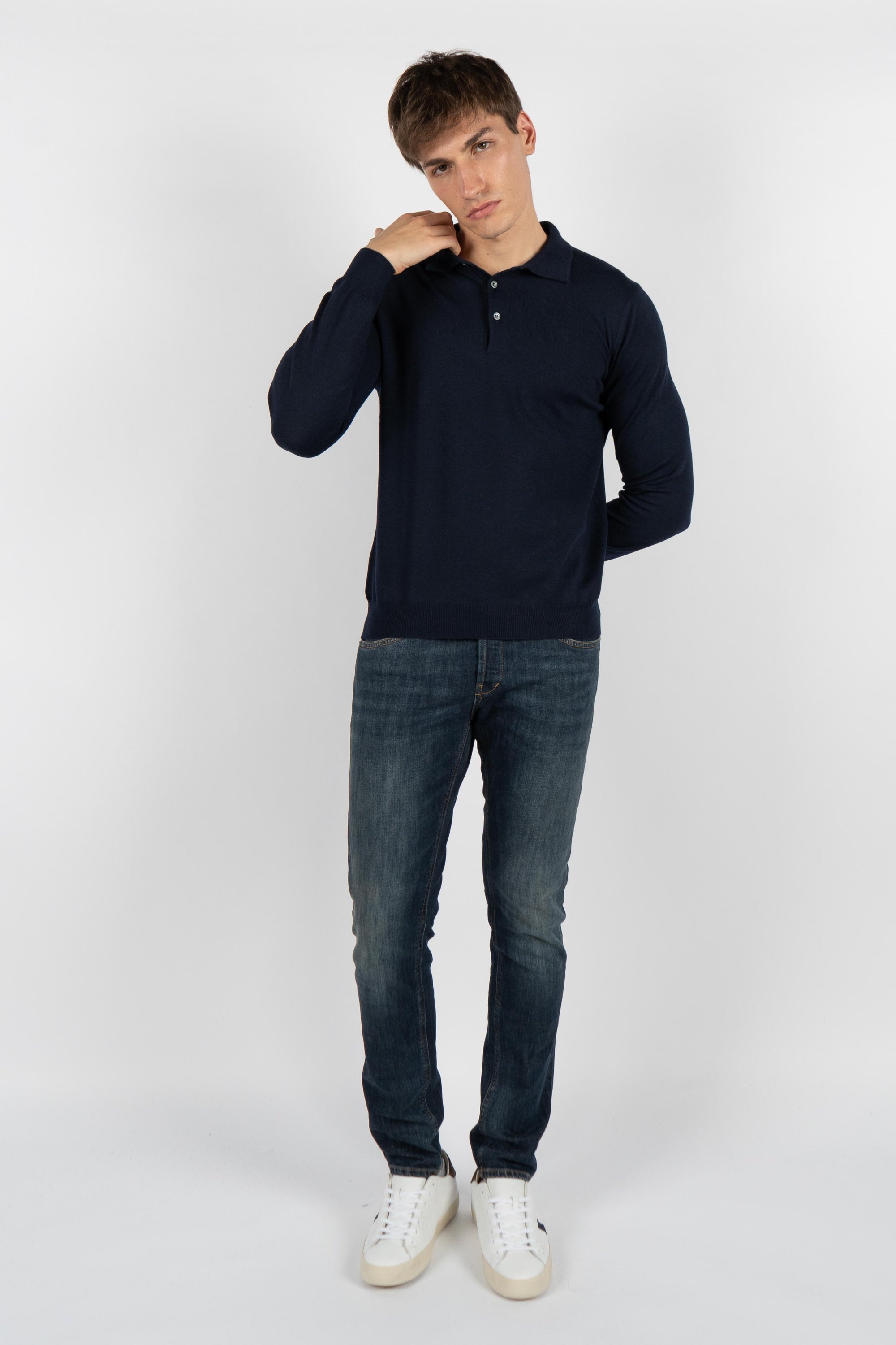 Polo in lana merino 55112/14290 598 GRAN SASSO 