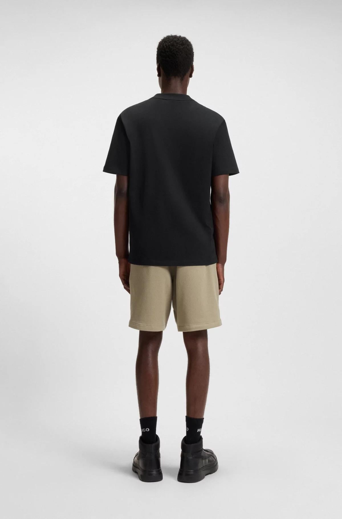 T-shirt relaxed fit in cotone con logo stampato 50488330 001 HUGO 