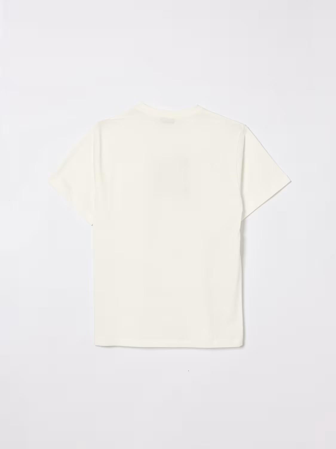 T-shirt in cotone con logo Moschino H5M05GLAA23 10063A MOSCHINO KID 