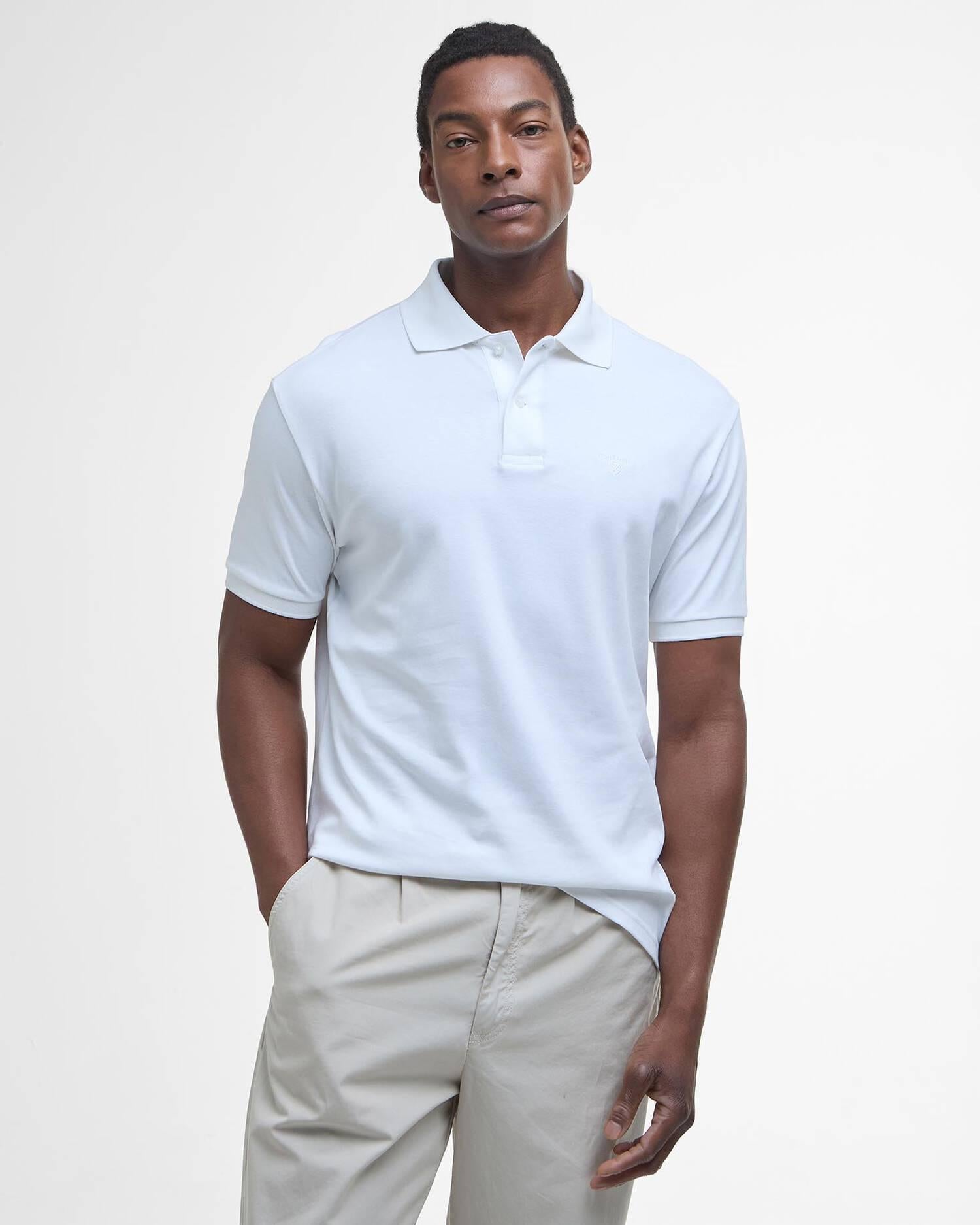Polo Hylton a maniche corte MML1445 WH11 BARBOUR 