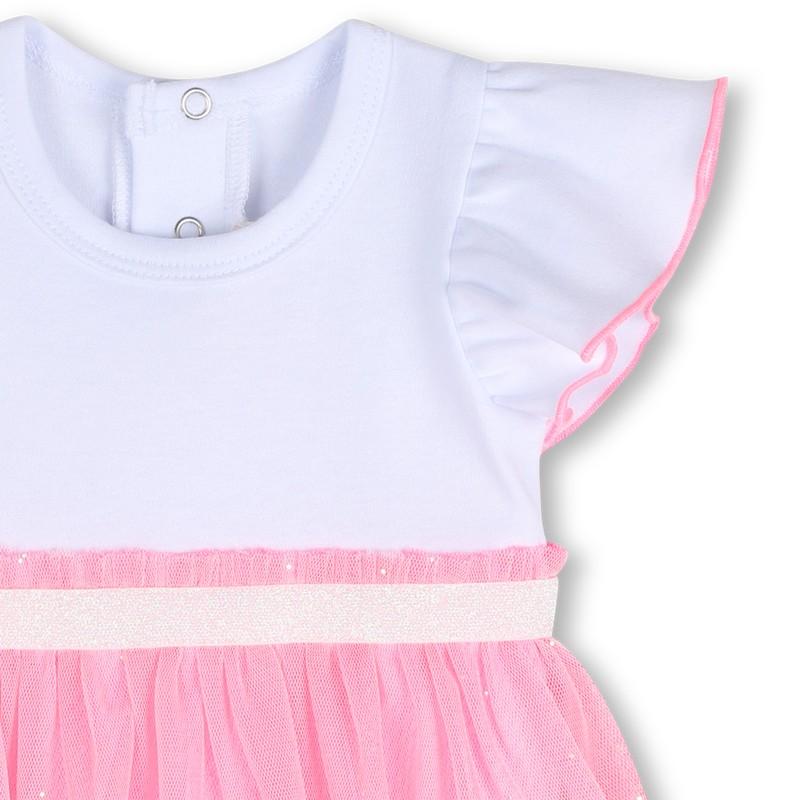 Ruffled Short-sleeved Bodysuit U21815 44L BILLIEBLUSH 