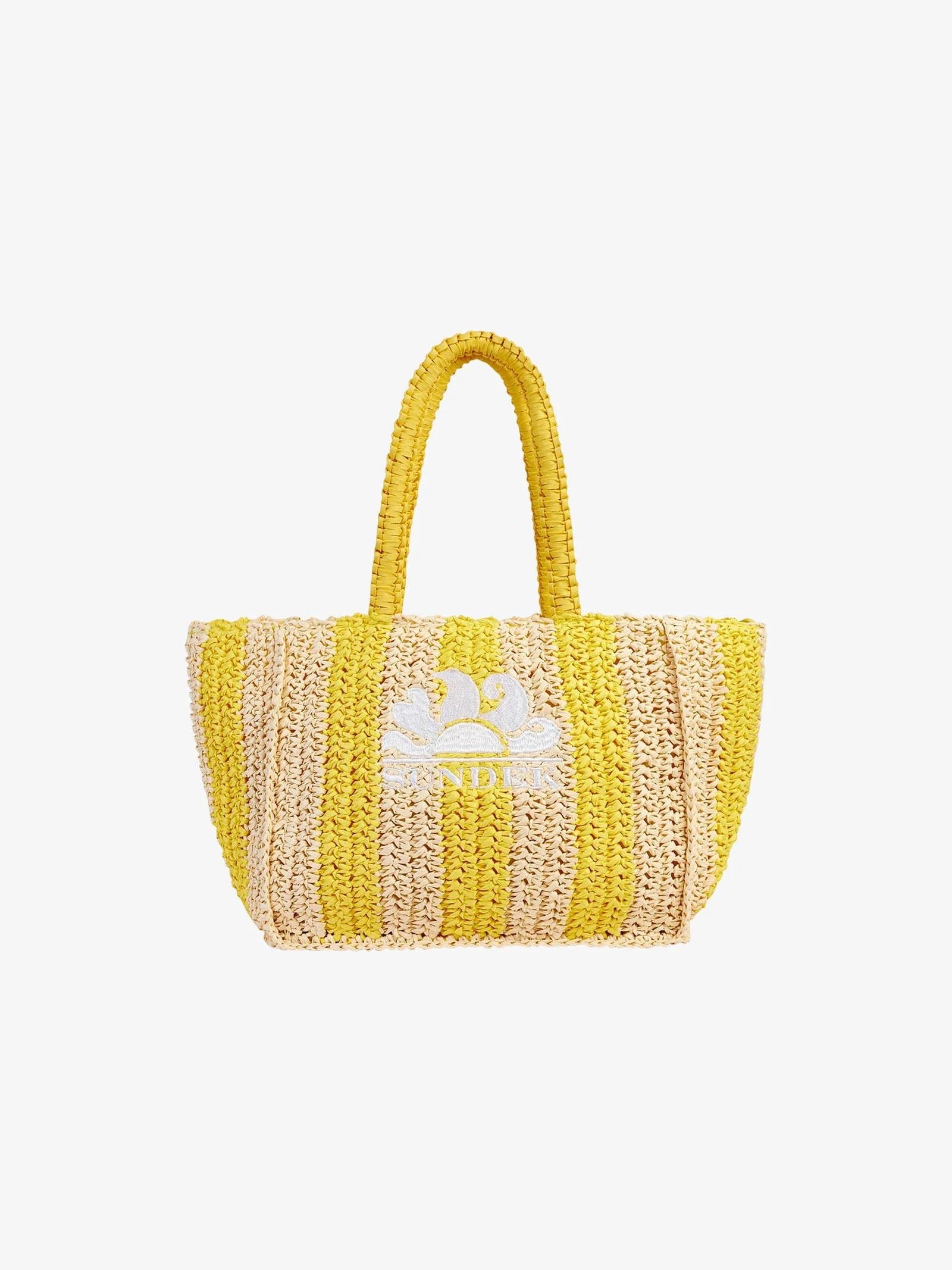 Borsa a mano vita paper straw AW743ABPA100 12300 SUNDEK 