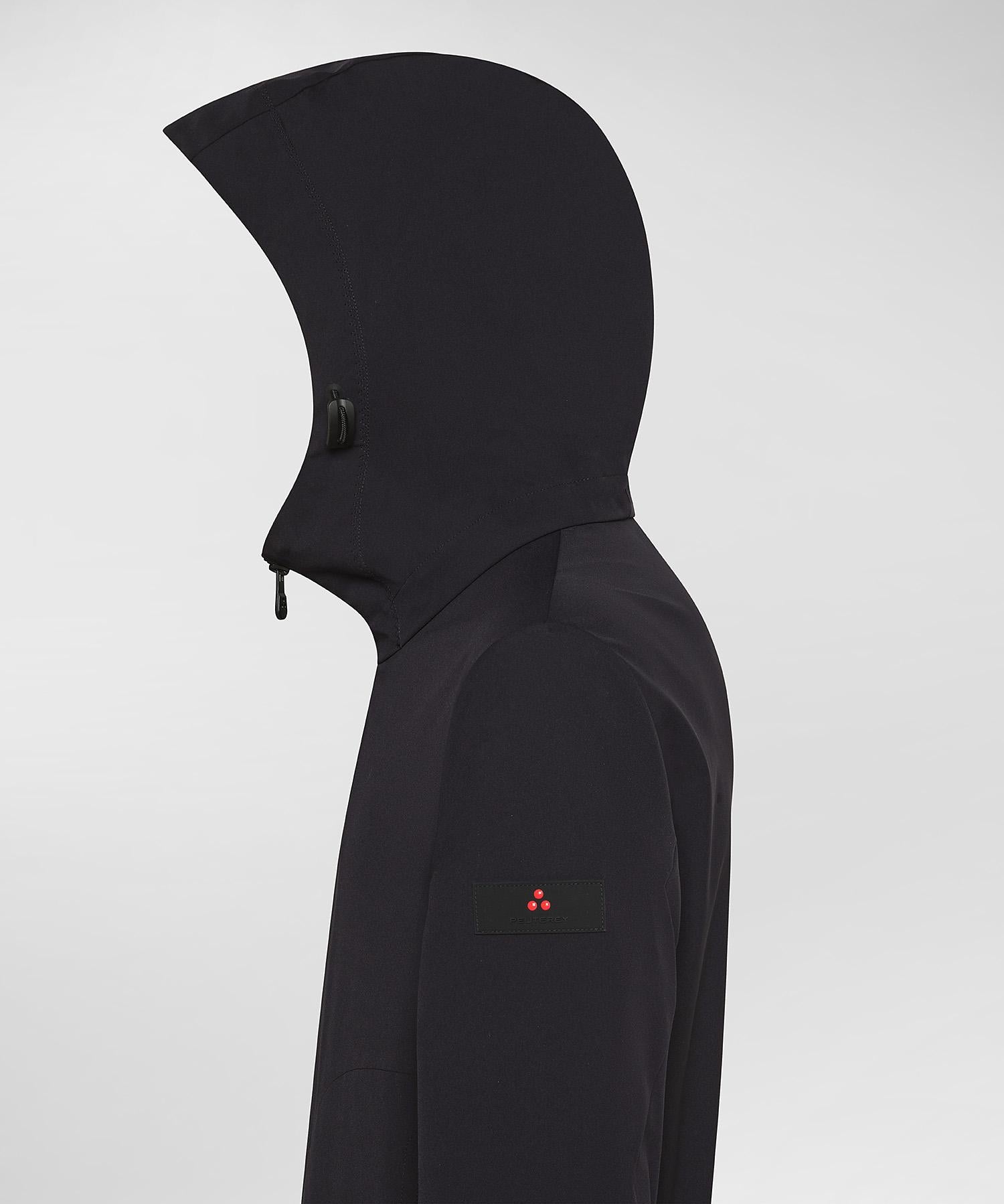 Svalbard MDN Giacca a vento corta con cappuccio blu grafite PEU5491 215 PEUTEREY 