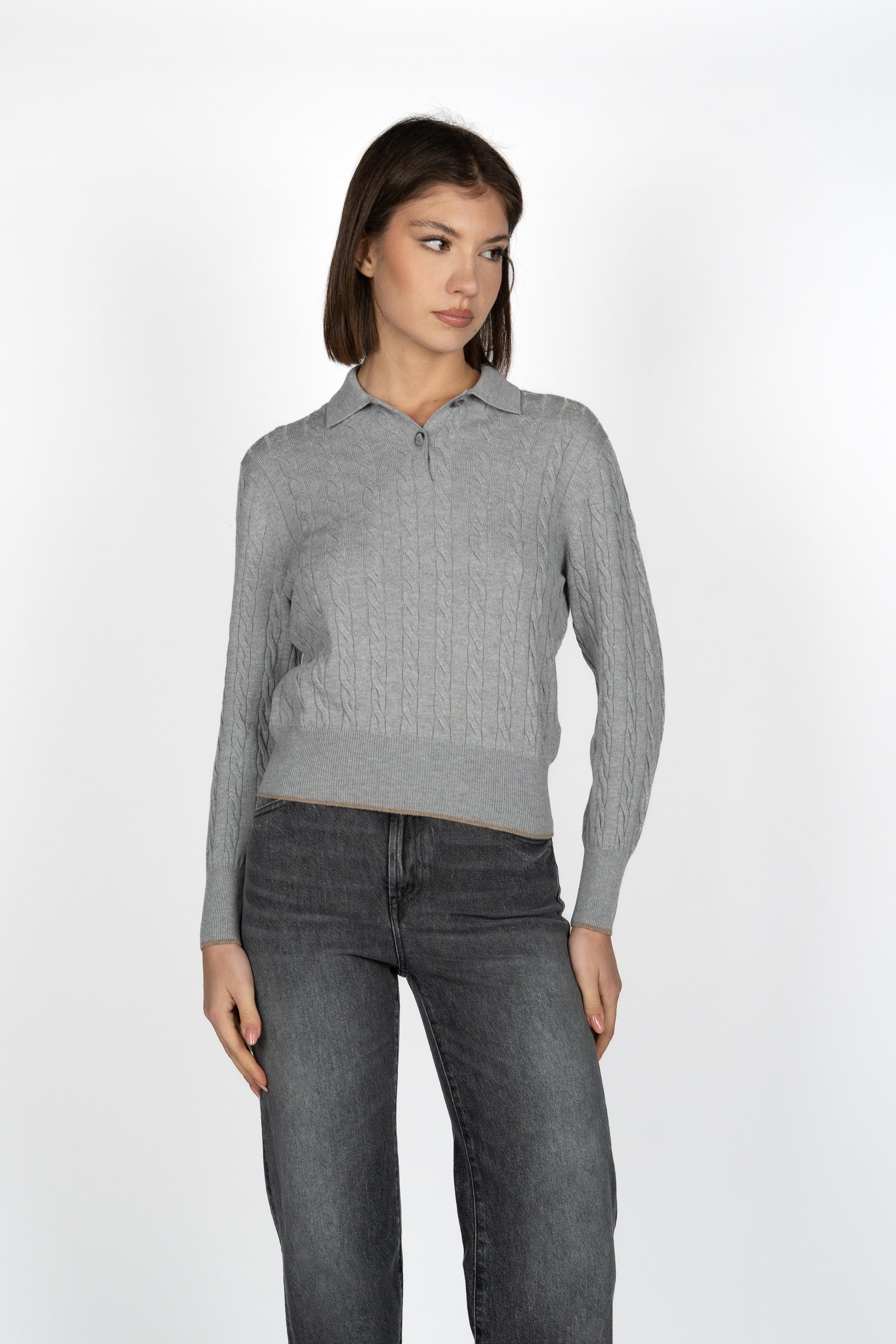 Polo a trecce 57211/12881 061 GRAN SASSO 