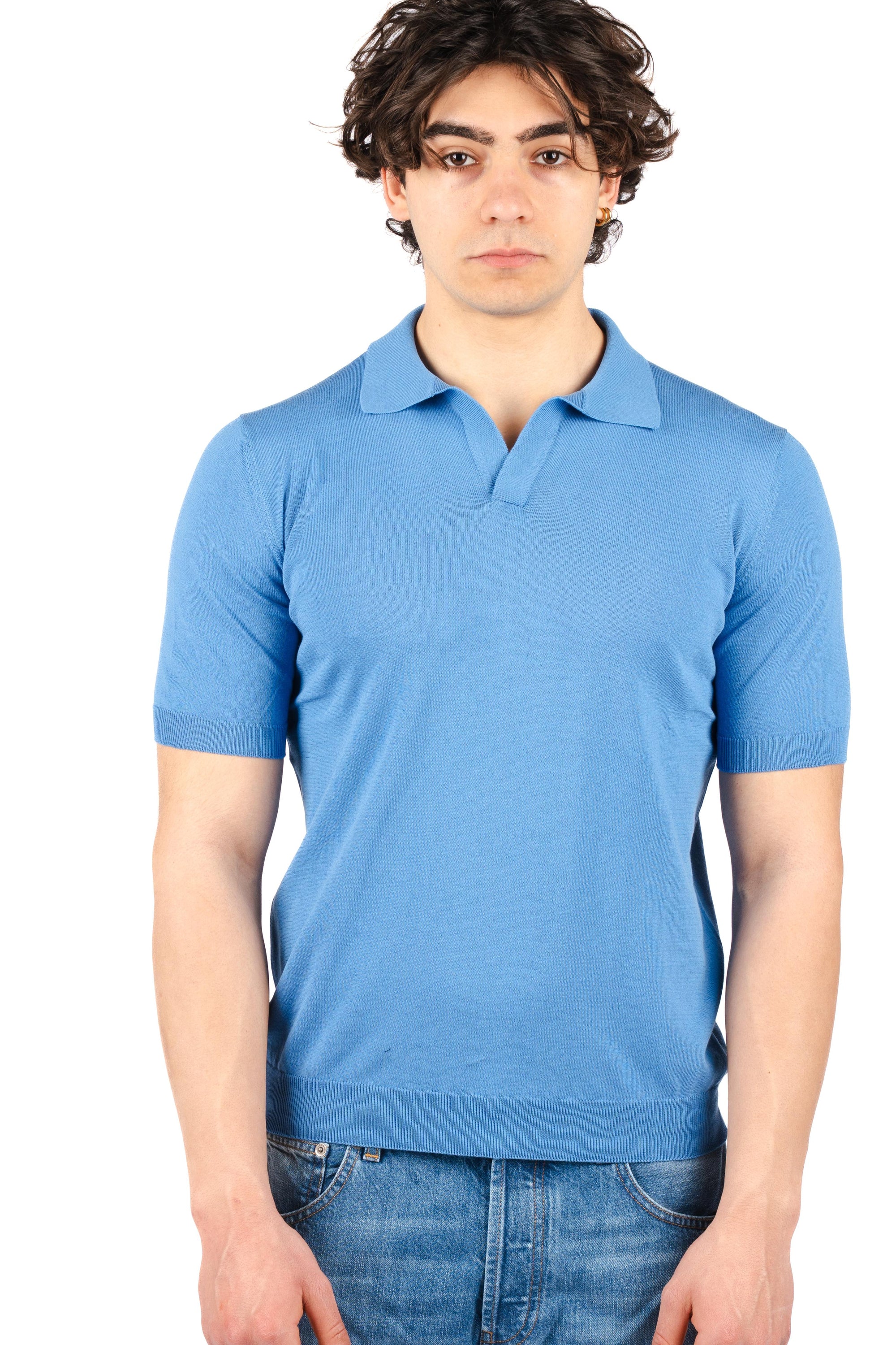 Polo con scollo a v 57132/20689 550 GRAN SASSO 
