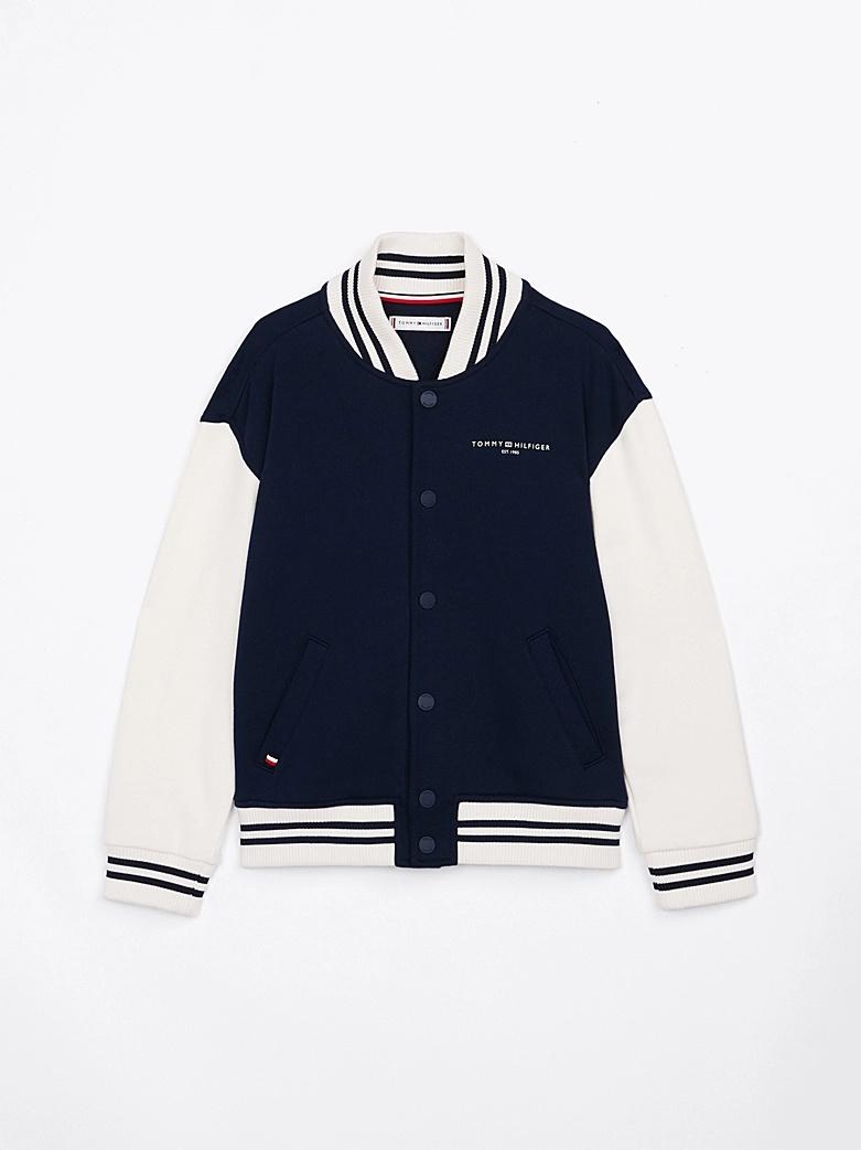 Bomber oversize con righe KS0KS00624J C1G TOMMY HILFIGER 