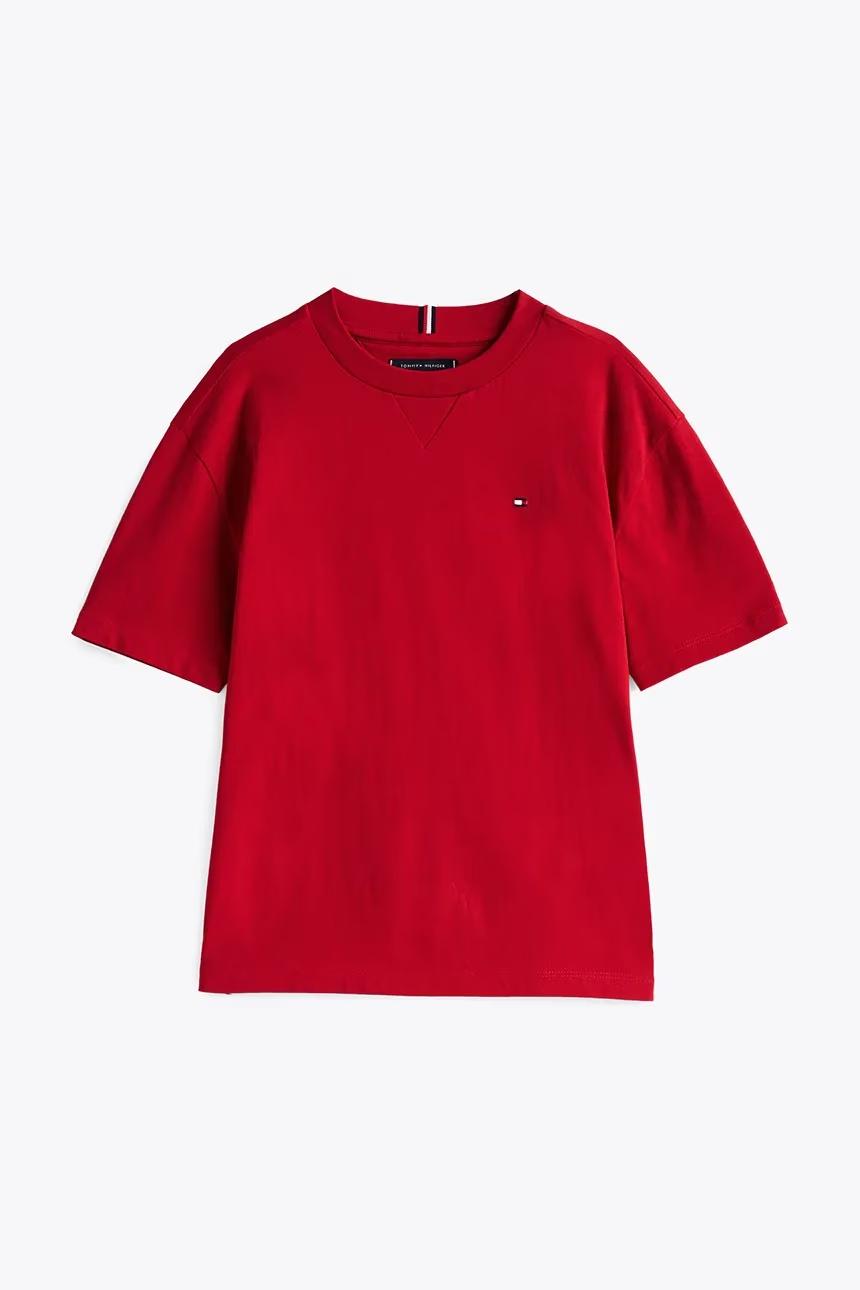 T-shirt con bandierina ricamata KB0KB09601T XLD TOMMY HILFIGER 