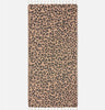 Telo mare Foutas in cotone jacquard con fantasia leopardata